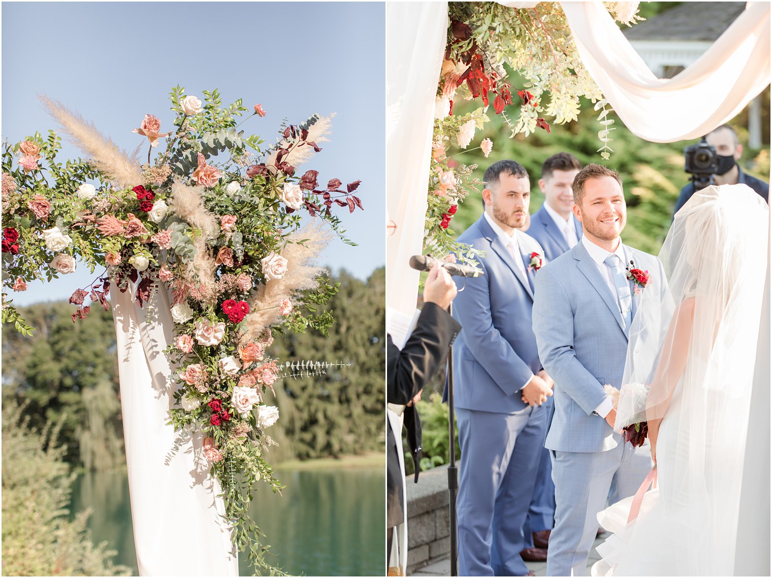 outdoor wedding at windows on the water at frogbridge