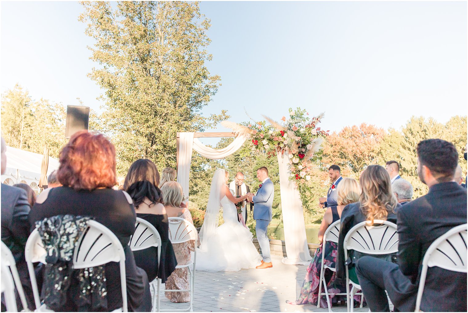 New Jersey wedding ceremony at Windows on the Water at Frogbridge