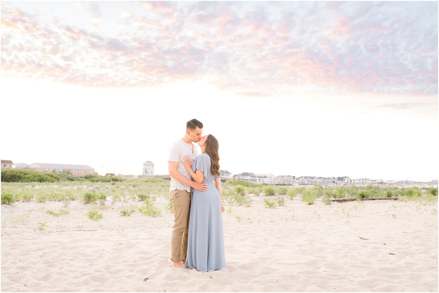 Belmar NJ Engagement Session at sunset