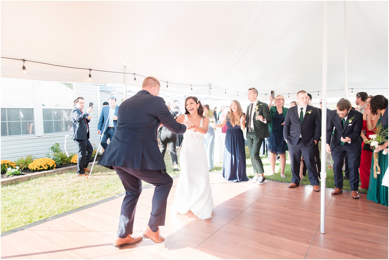 first dance during Tom's River wedding reception