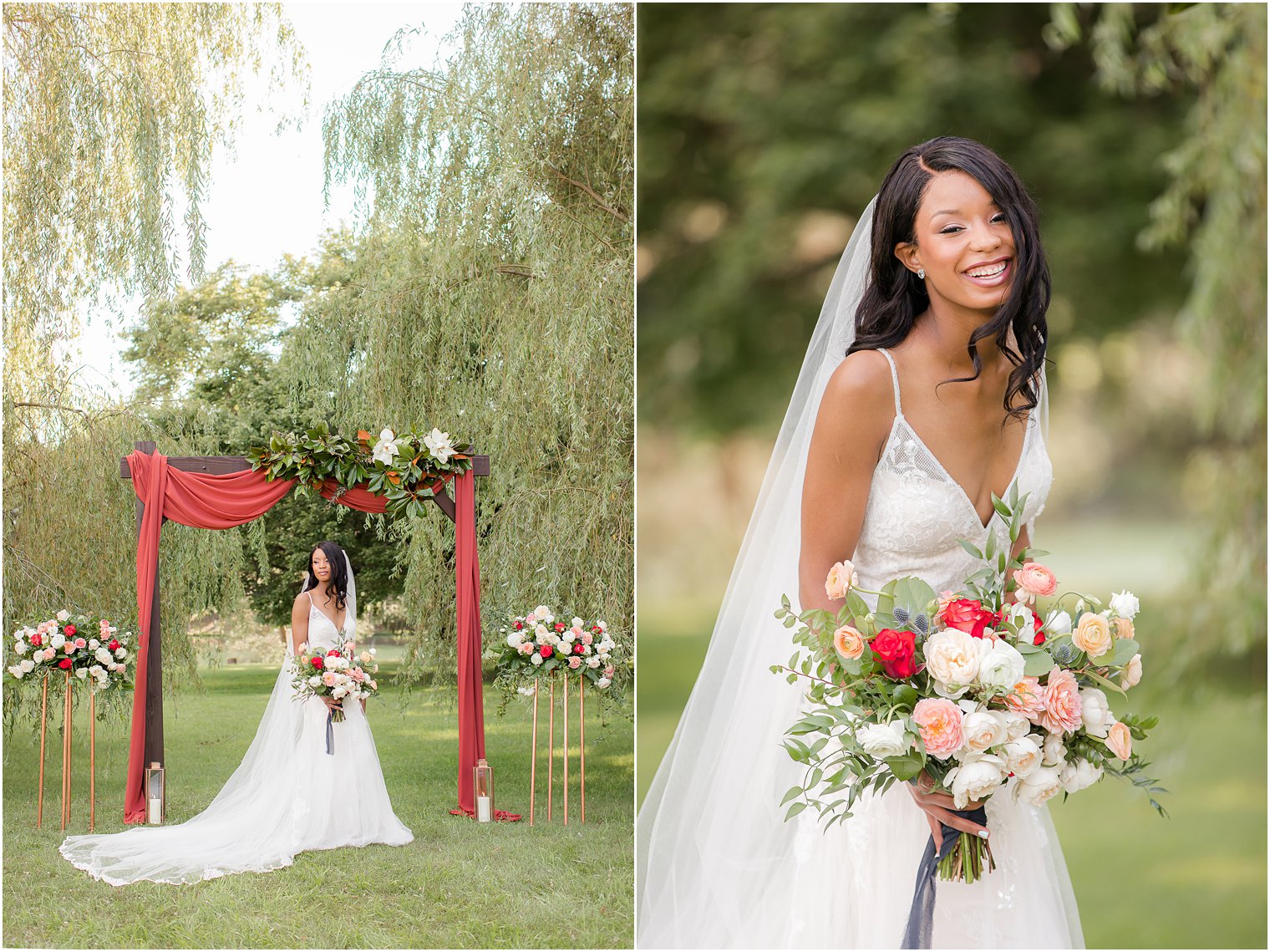 fall wedding portraits of bride at WOTW