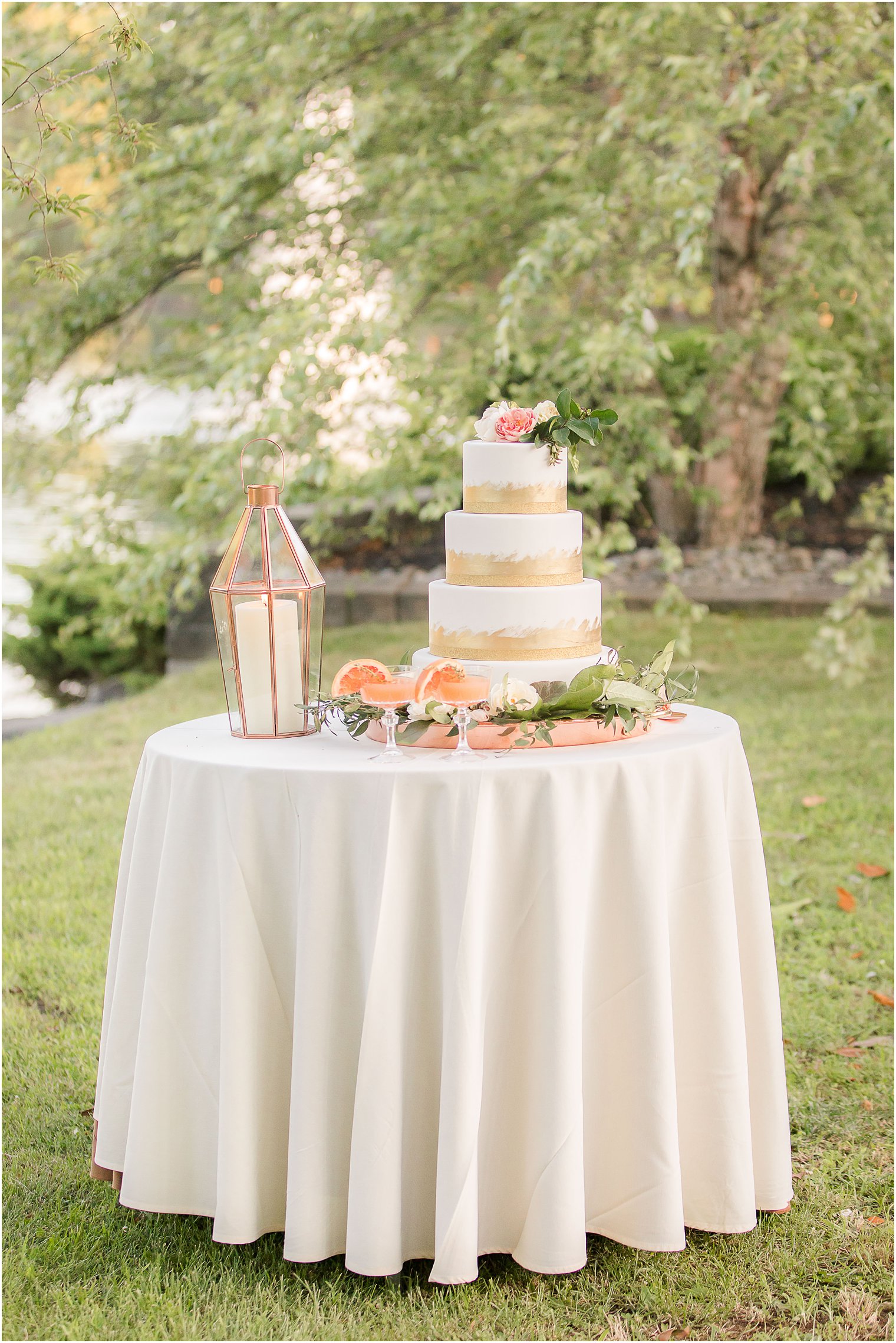 cake table for fall wedding at WOTW