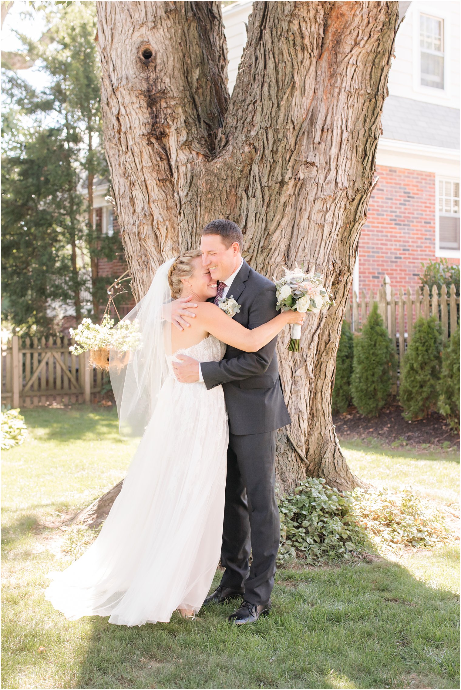 Franklin Lakes NJ wedding day first look