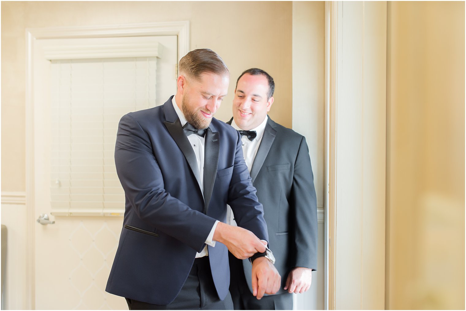 groom prepares for Millstone NJ wedding