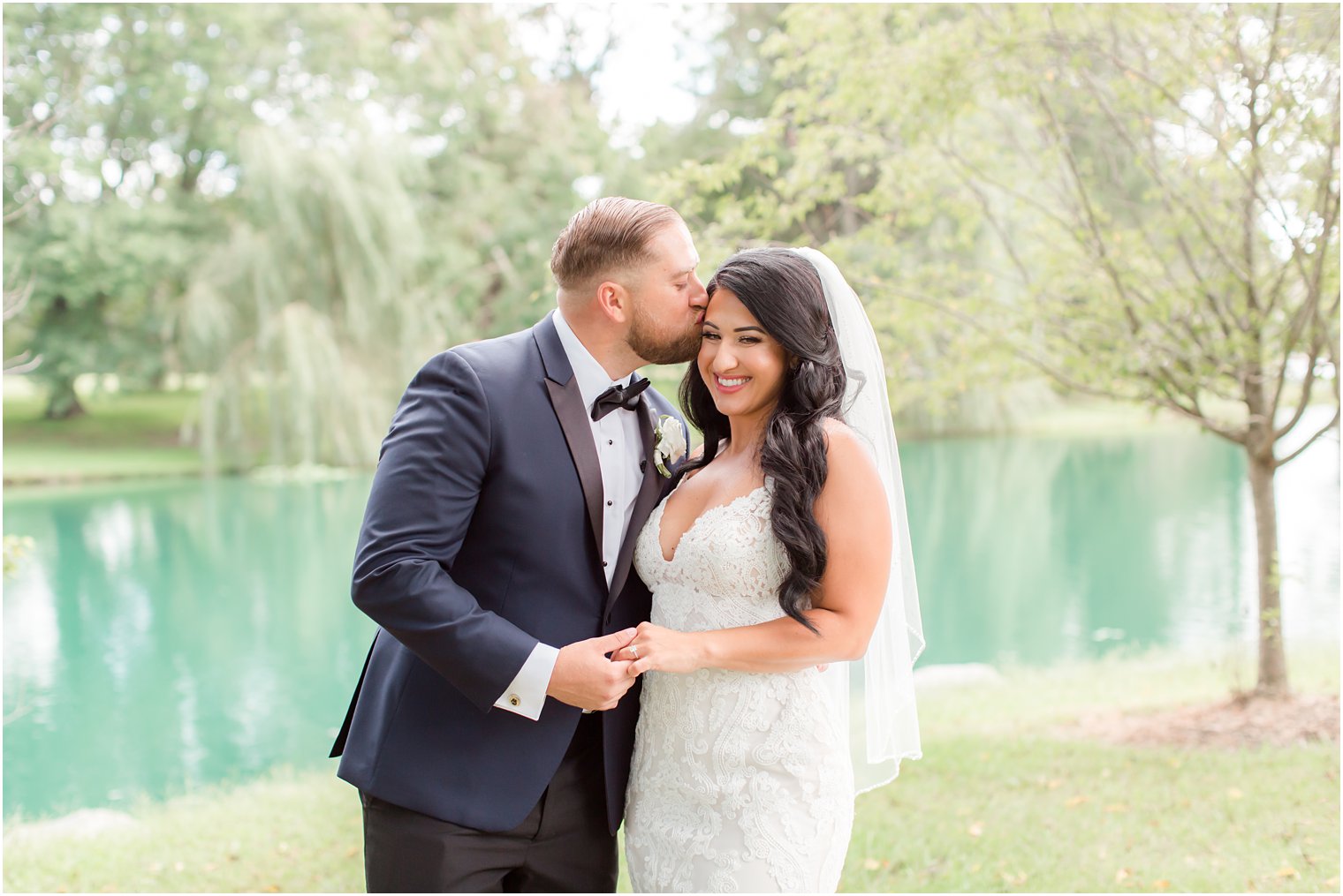 Windows on the Water at Frogbridge wedding portraits of bride and groom