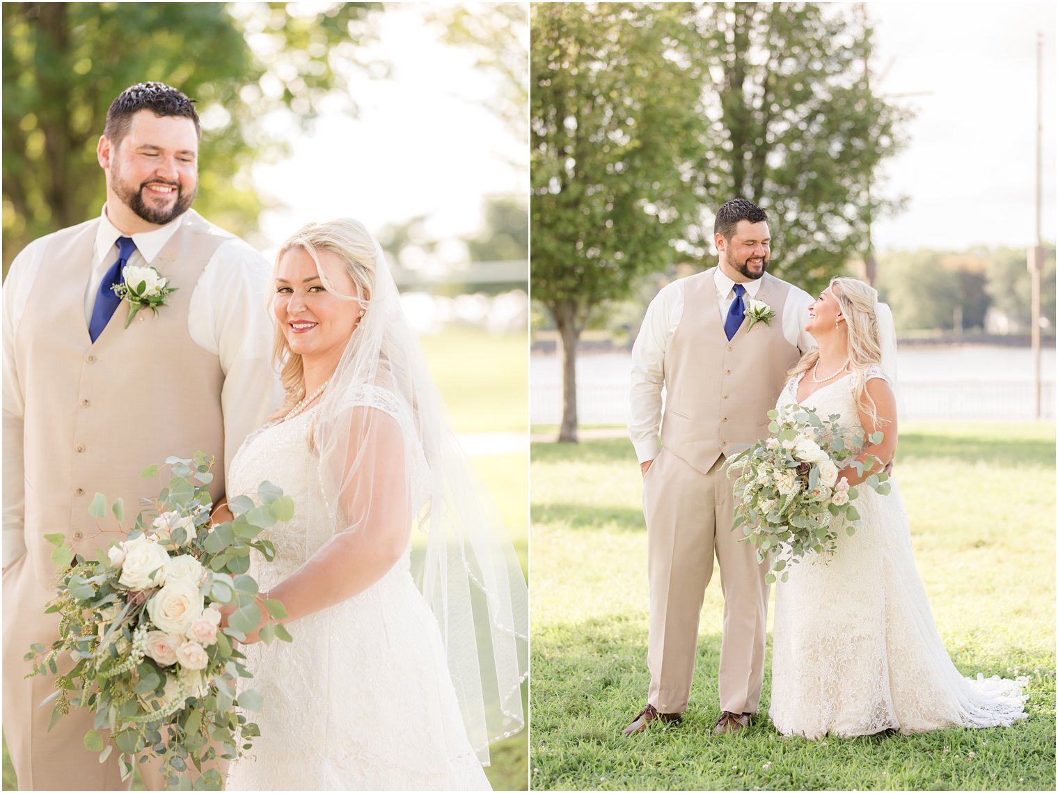 newlyweds pose in New Jersey photographed by Idalia Photography