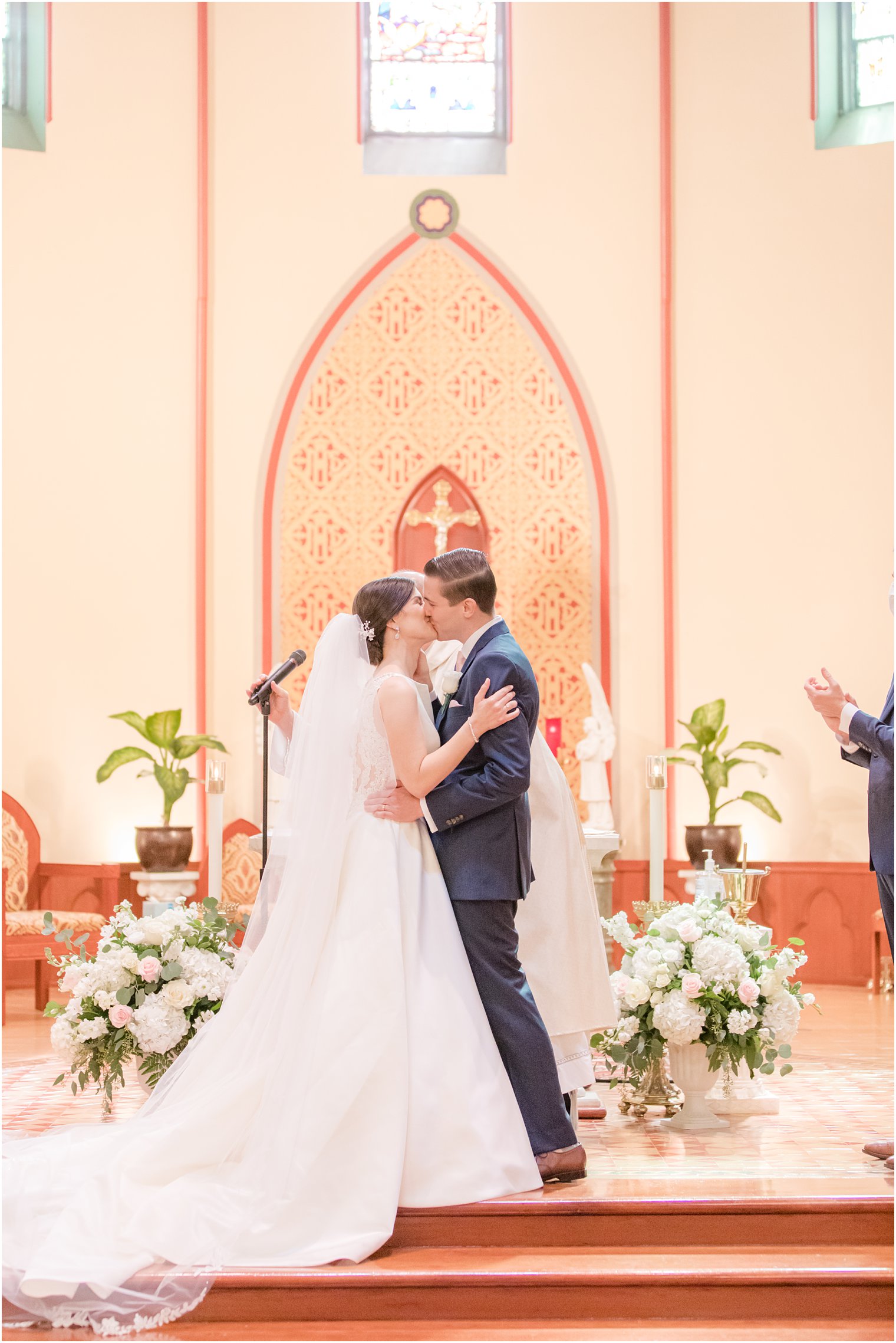 Wedding ceremony at Church of the Assumption in Morristown, NJ