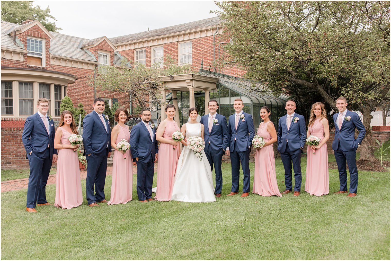 Classic bridal party shot at The Manor