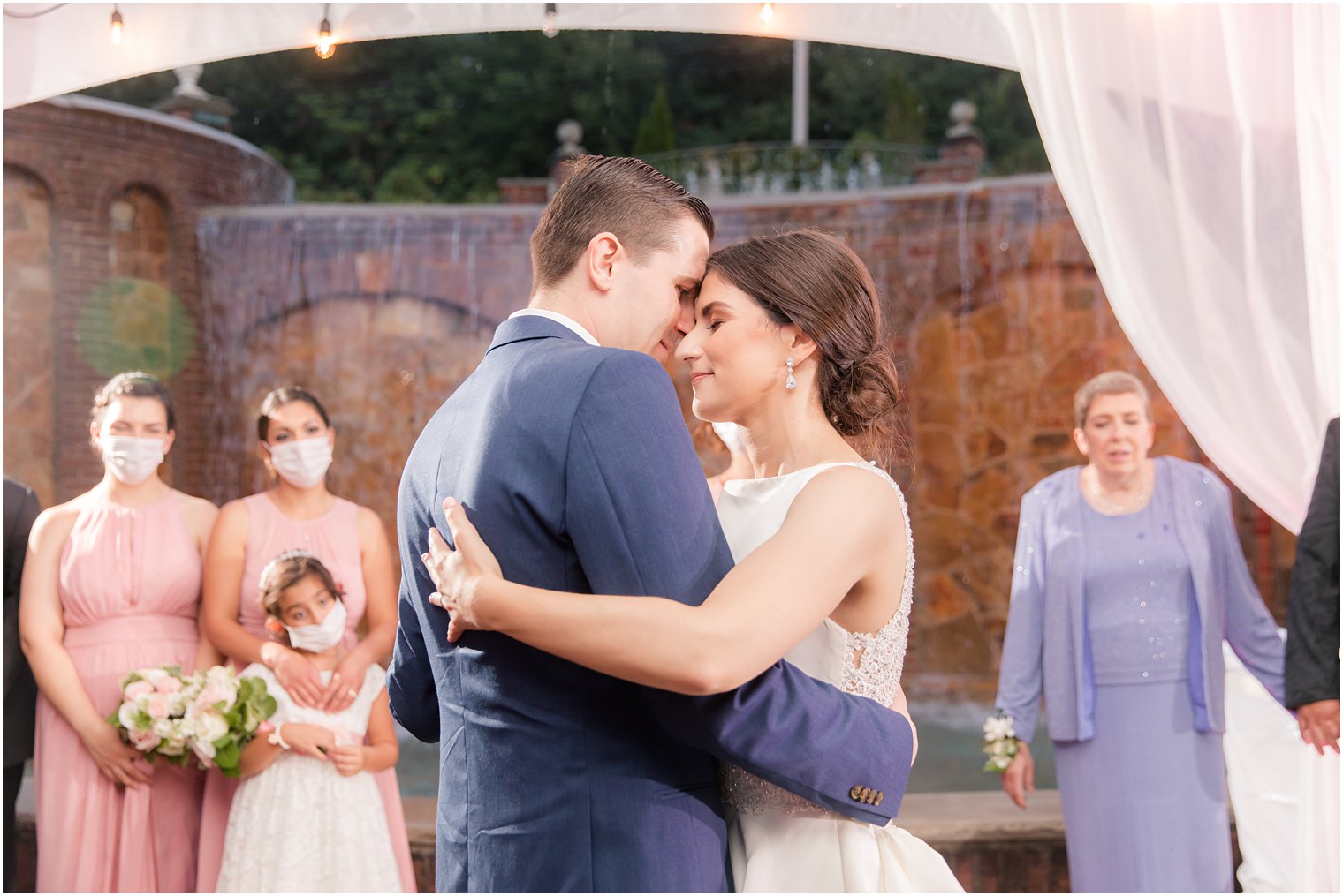 Bride and groom's first dance at The Manor in West Orange Nj