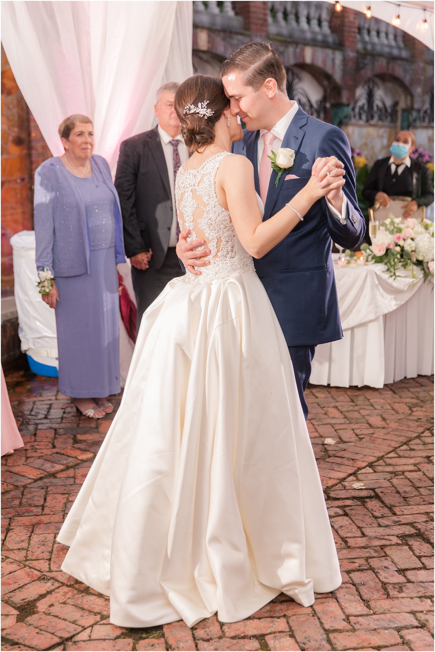 Bride and groom's first dance at The Manor in West Orange Nj