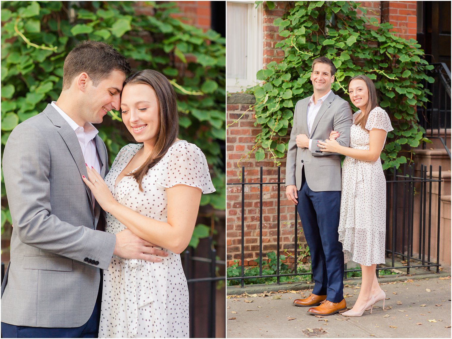 New York City engagement photos on the street