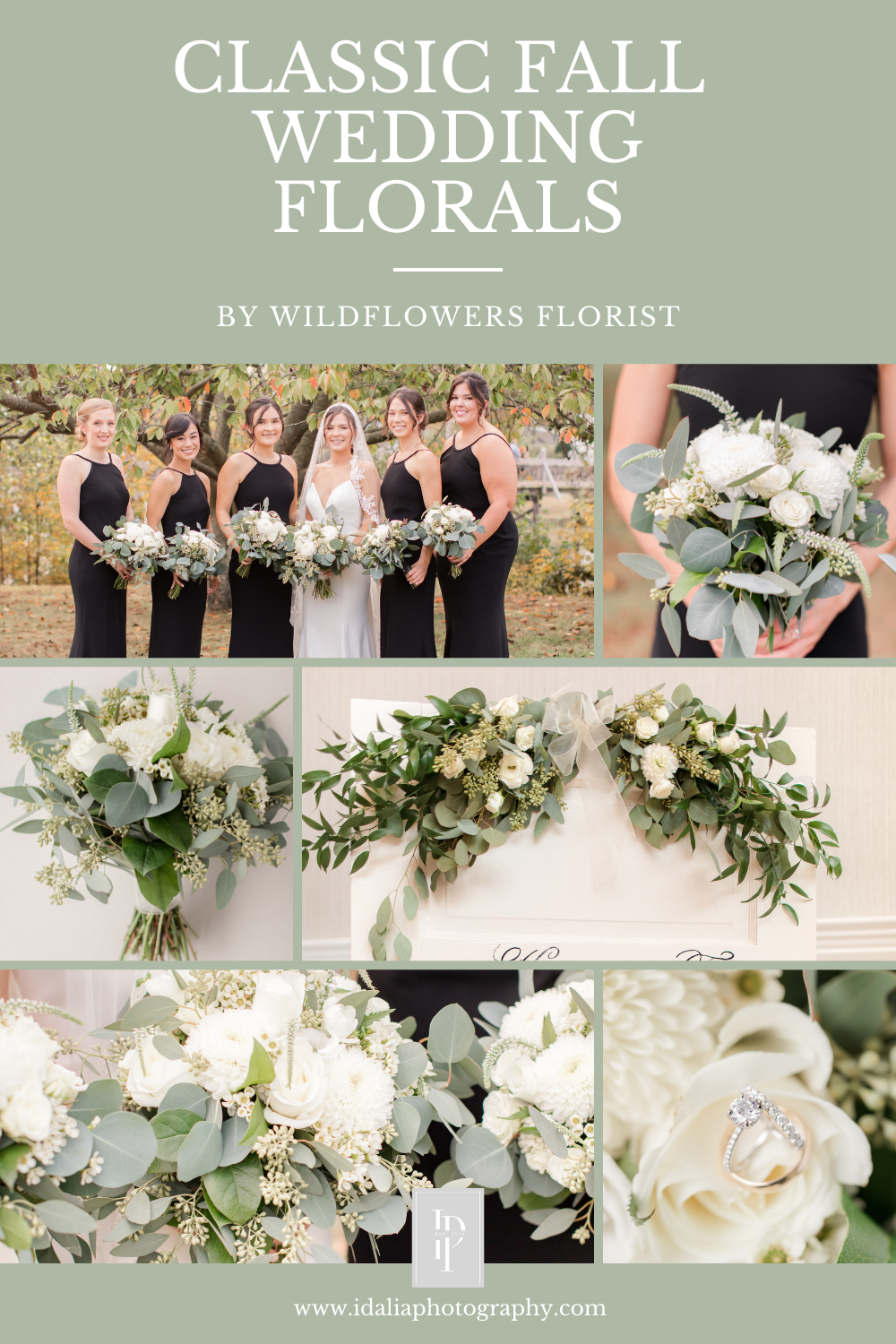 classic fall wedding flowers for The Mill Lakeside Manor wedding in Spring Lake NJ 