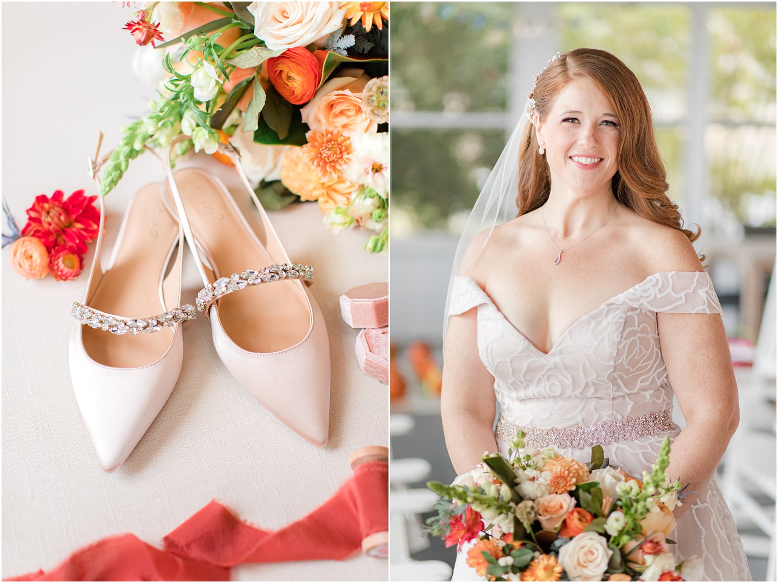 bridal details for fall wedding at Eagle Manor