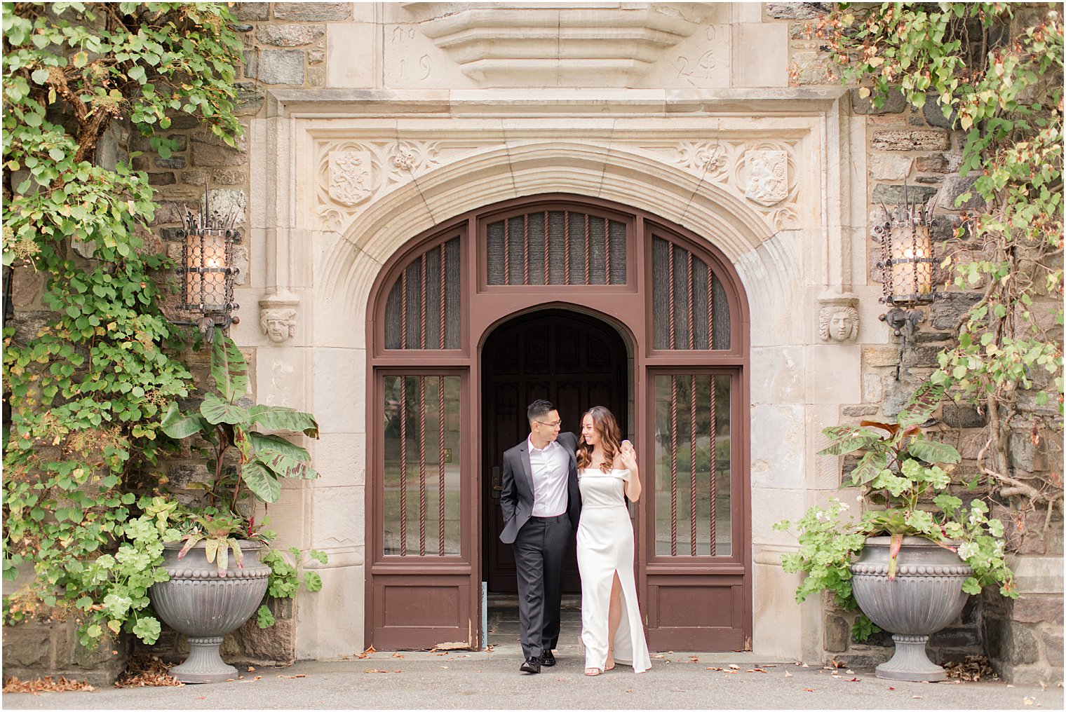 Couple walking at Skylands Manor