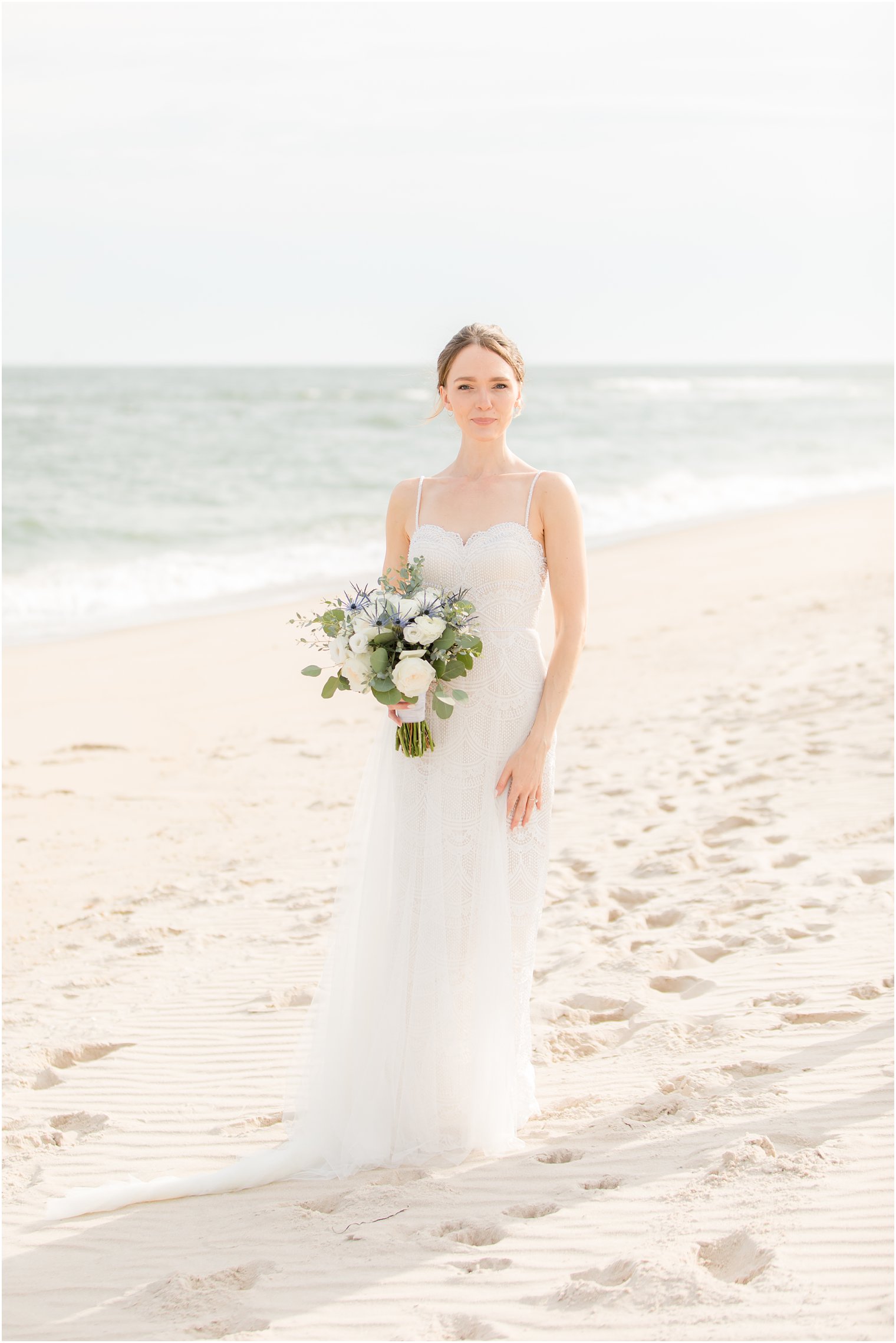 bridal portrait on Long Beach Island