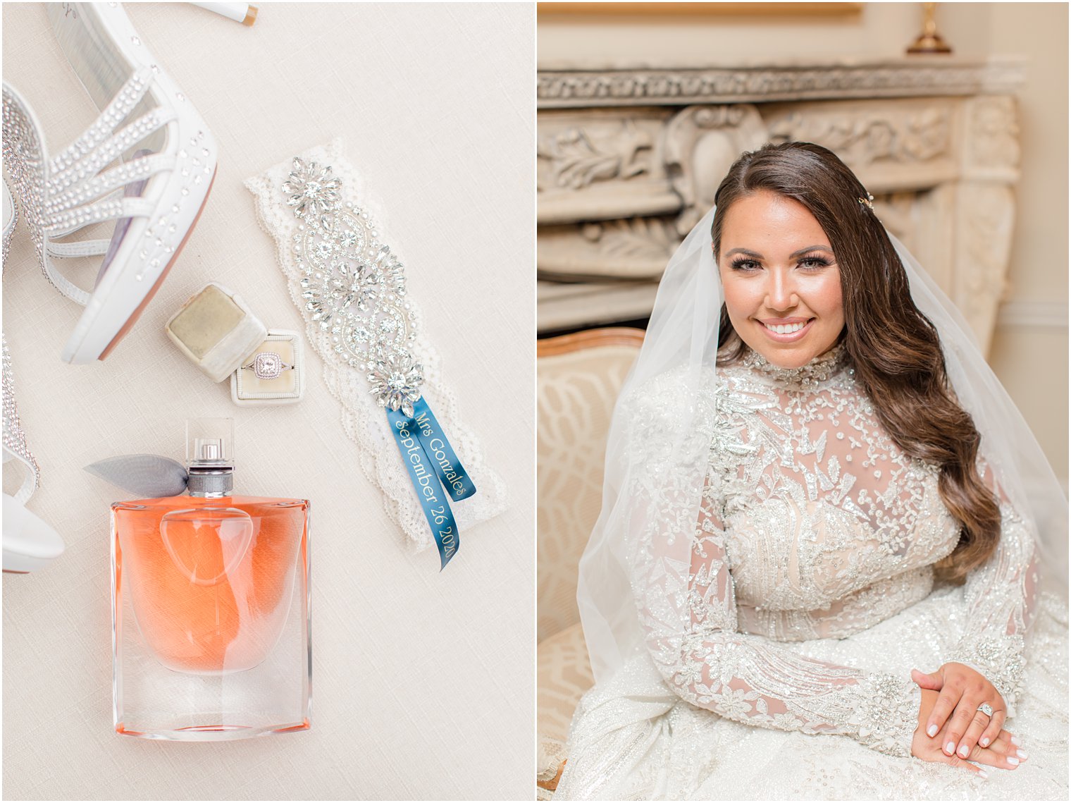 bride prepares for New Jersey wedding at Nanina's in the Park