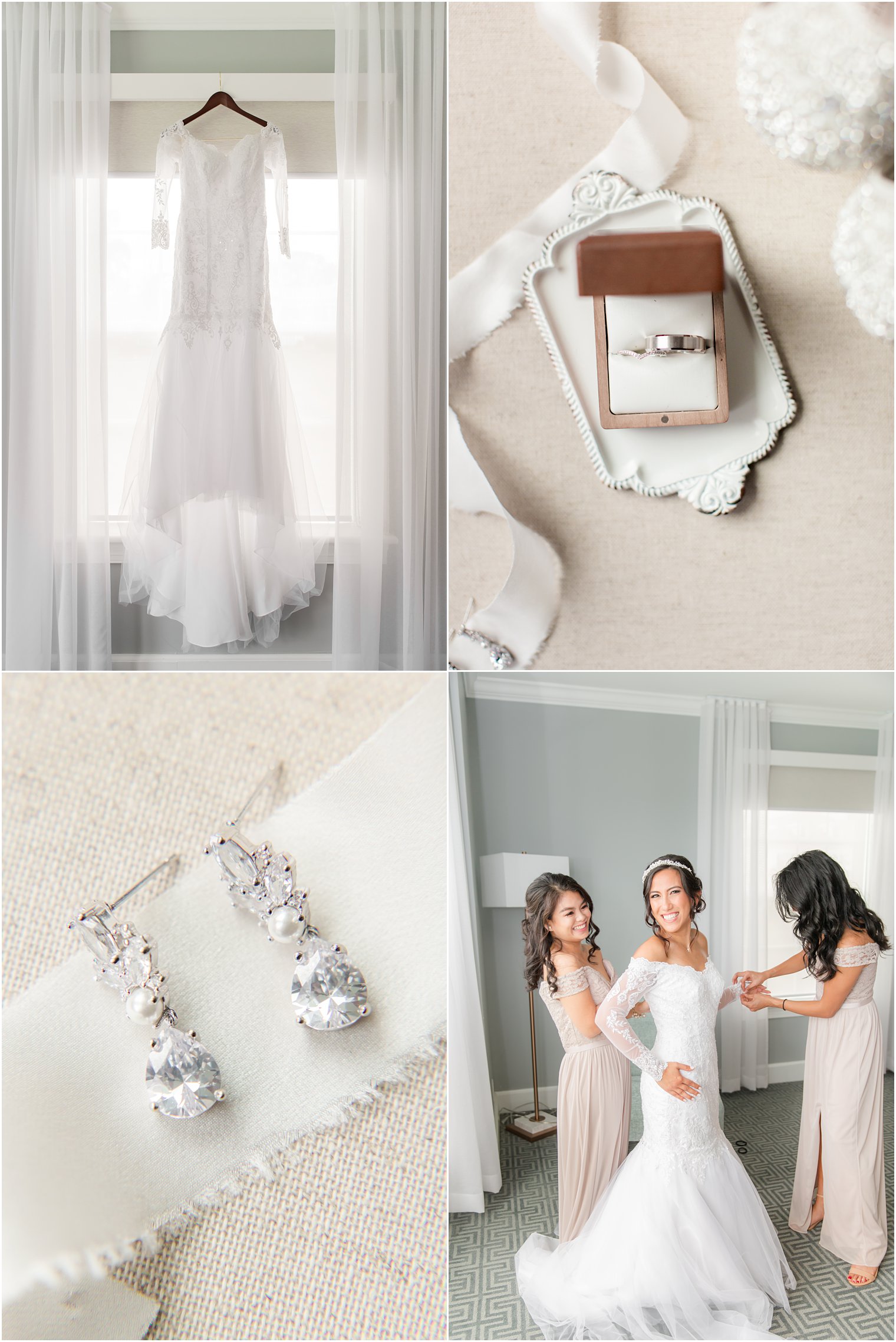 details for elegant fall wedding at Seaview Hotel