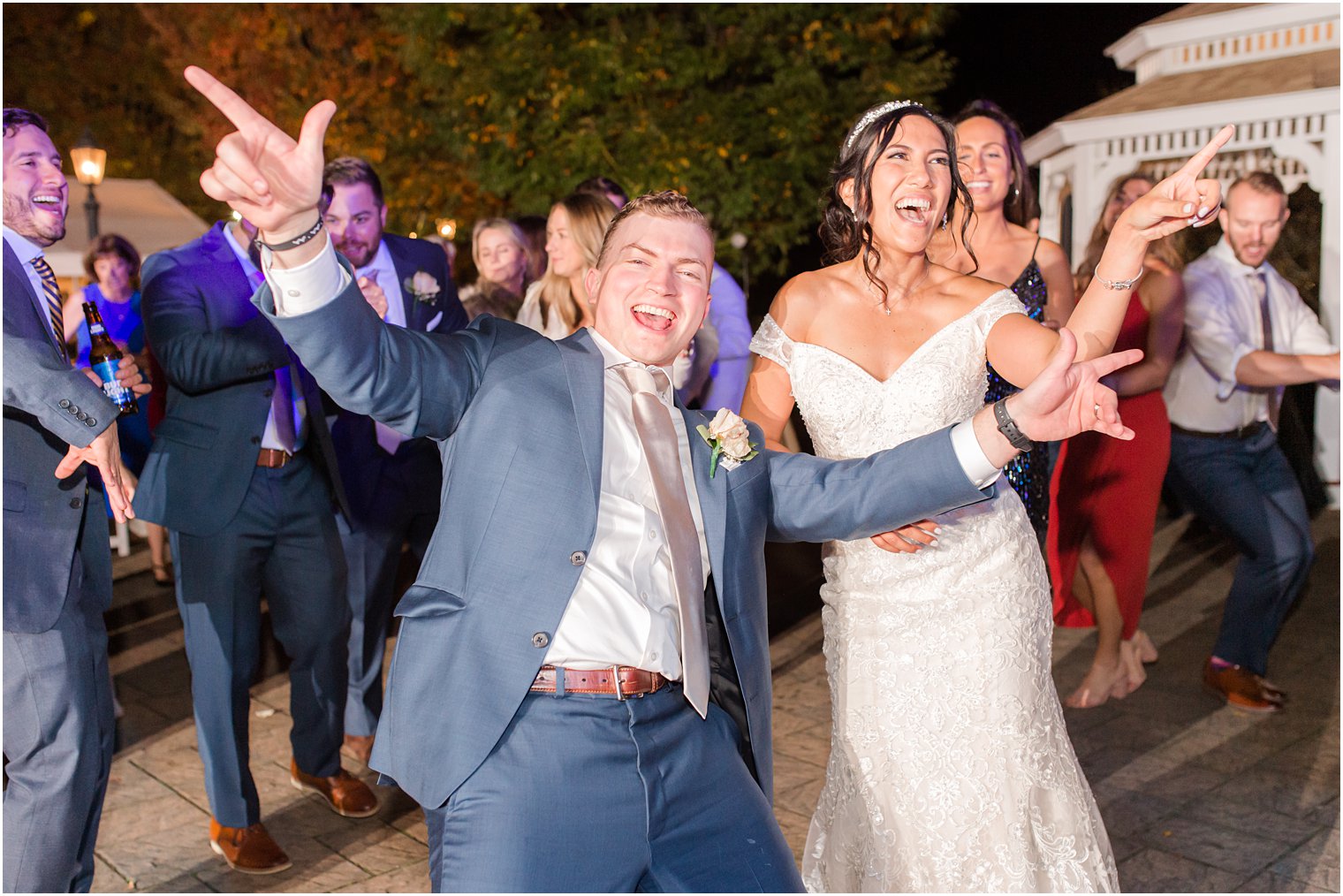 fall wedding reception dancing in New Jersey