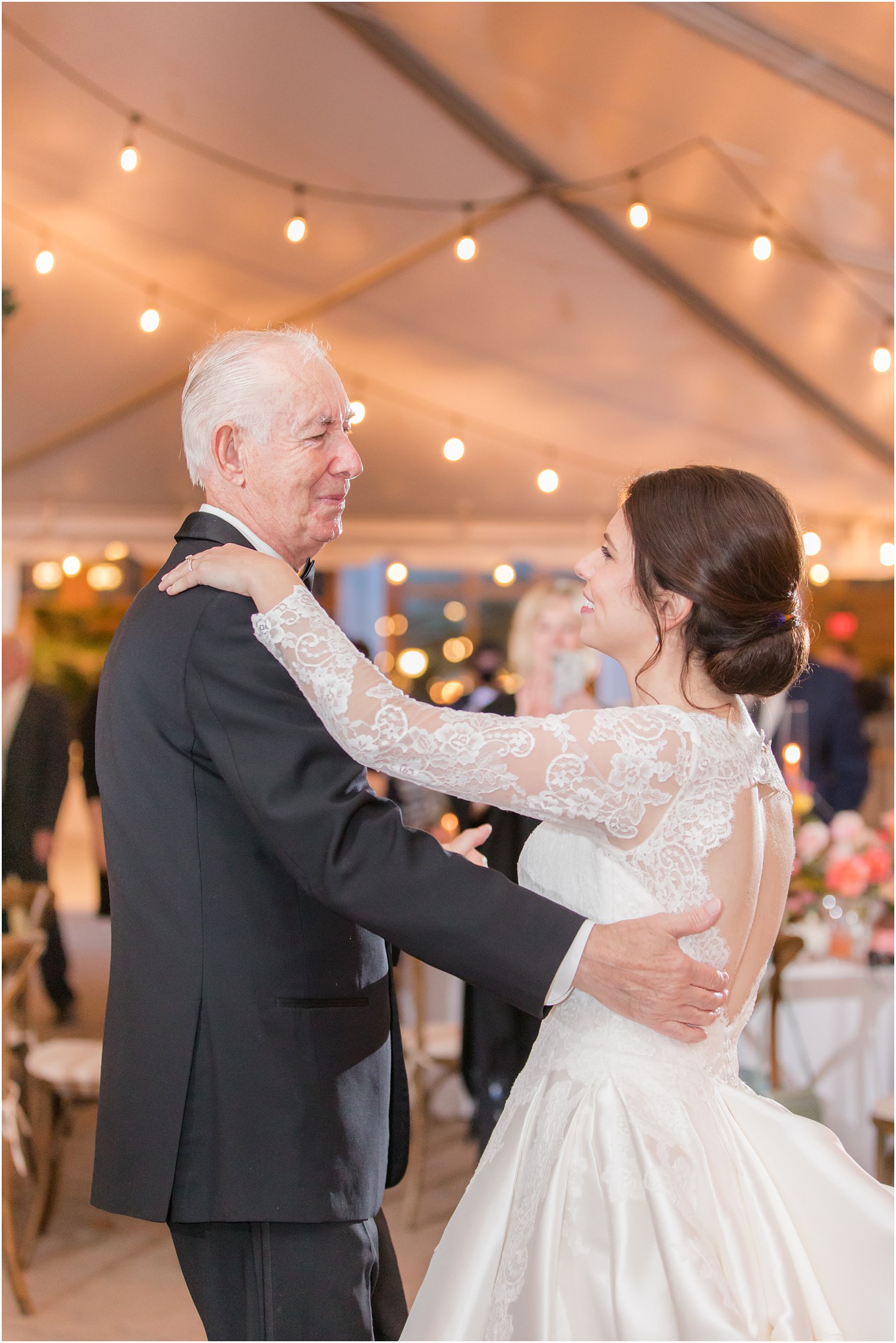 father-daughter dance during NJ wedding reception