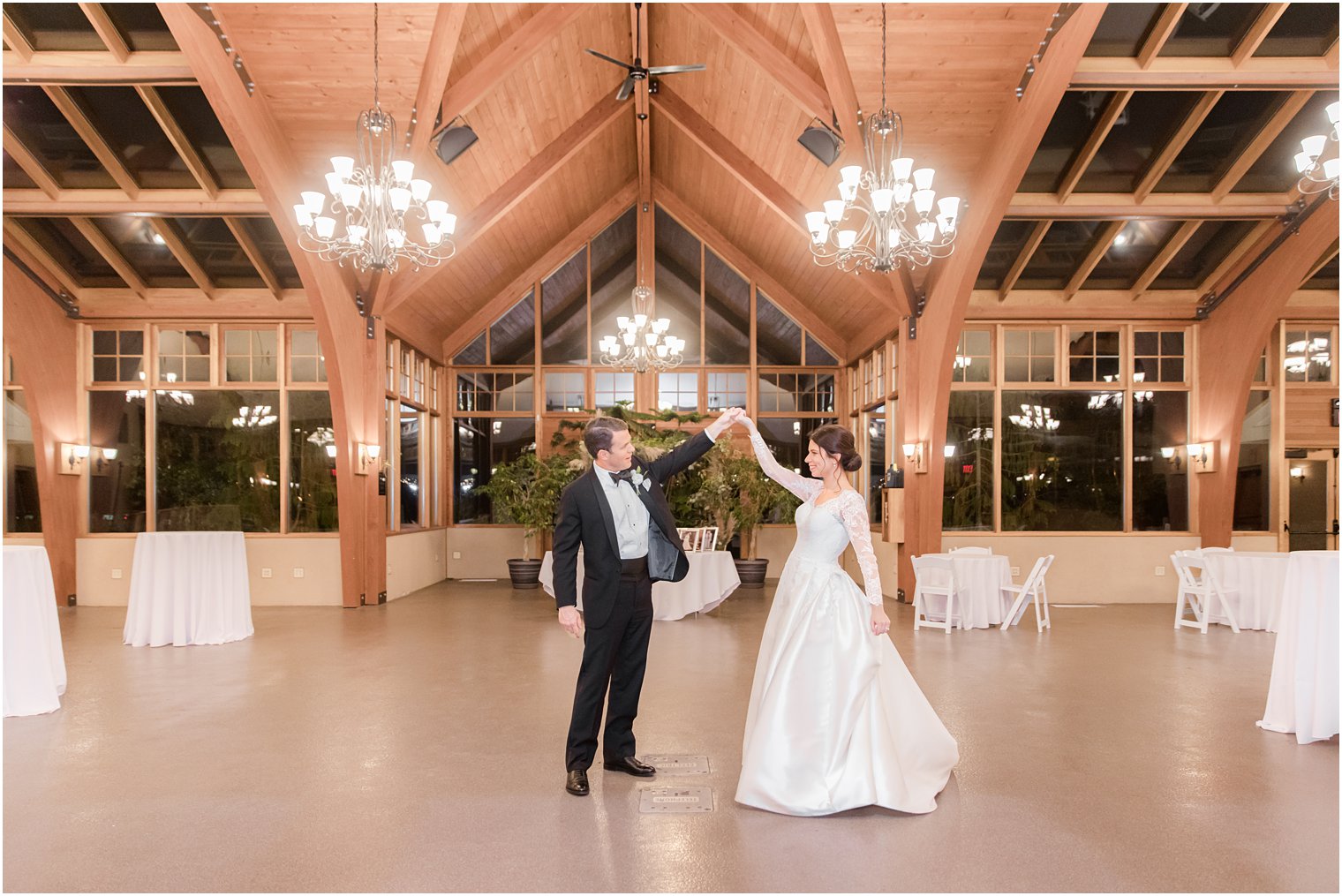 bride and groom dance during NJ wedding reception