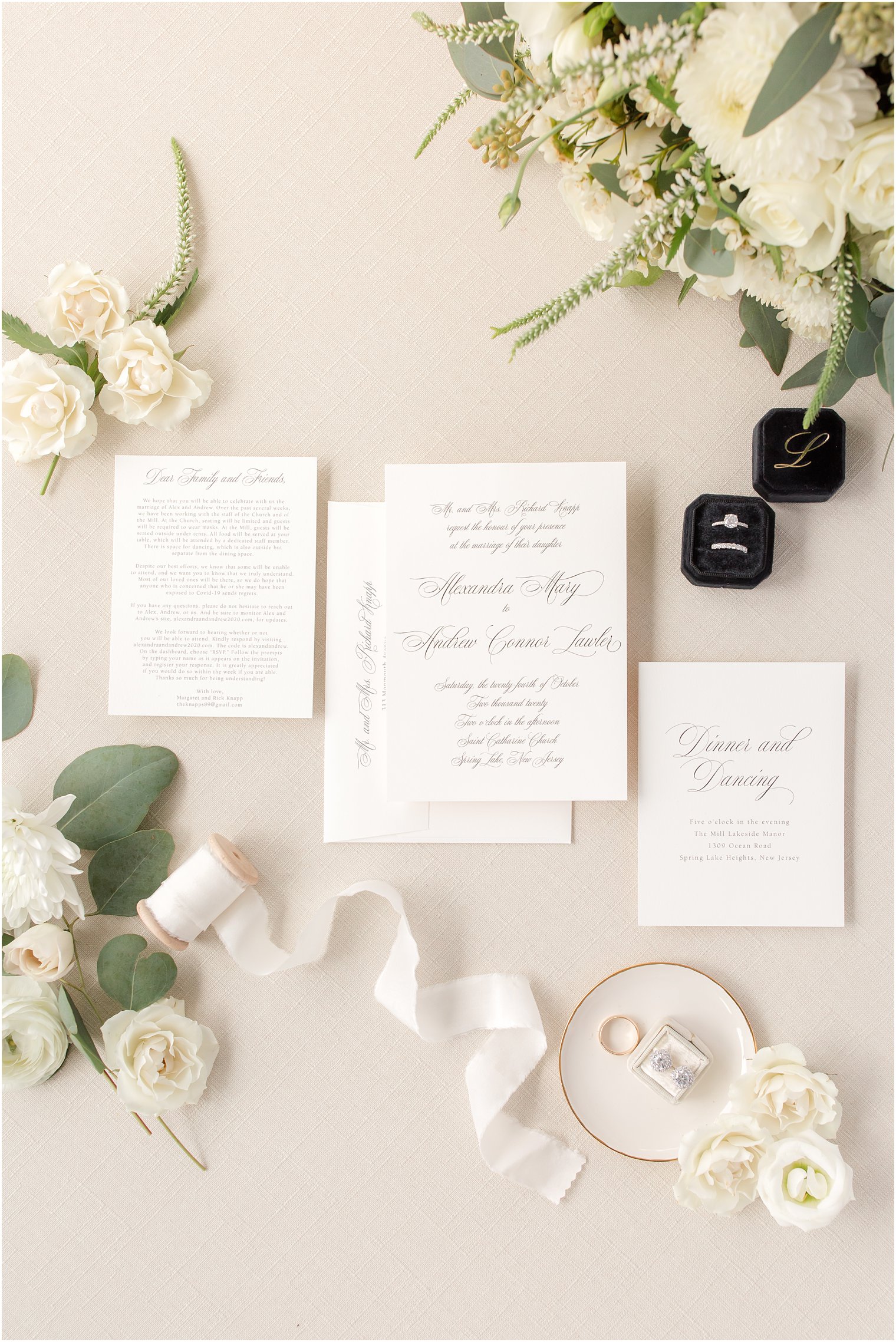 classic stationary by Minted for The Mill Lakeside Manor wedding