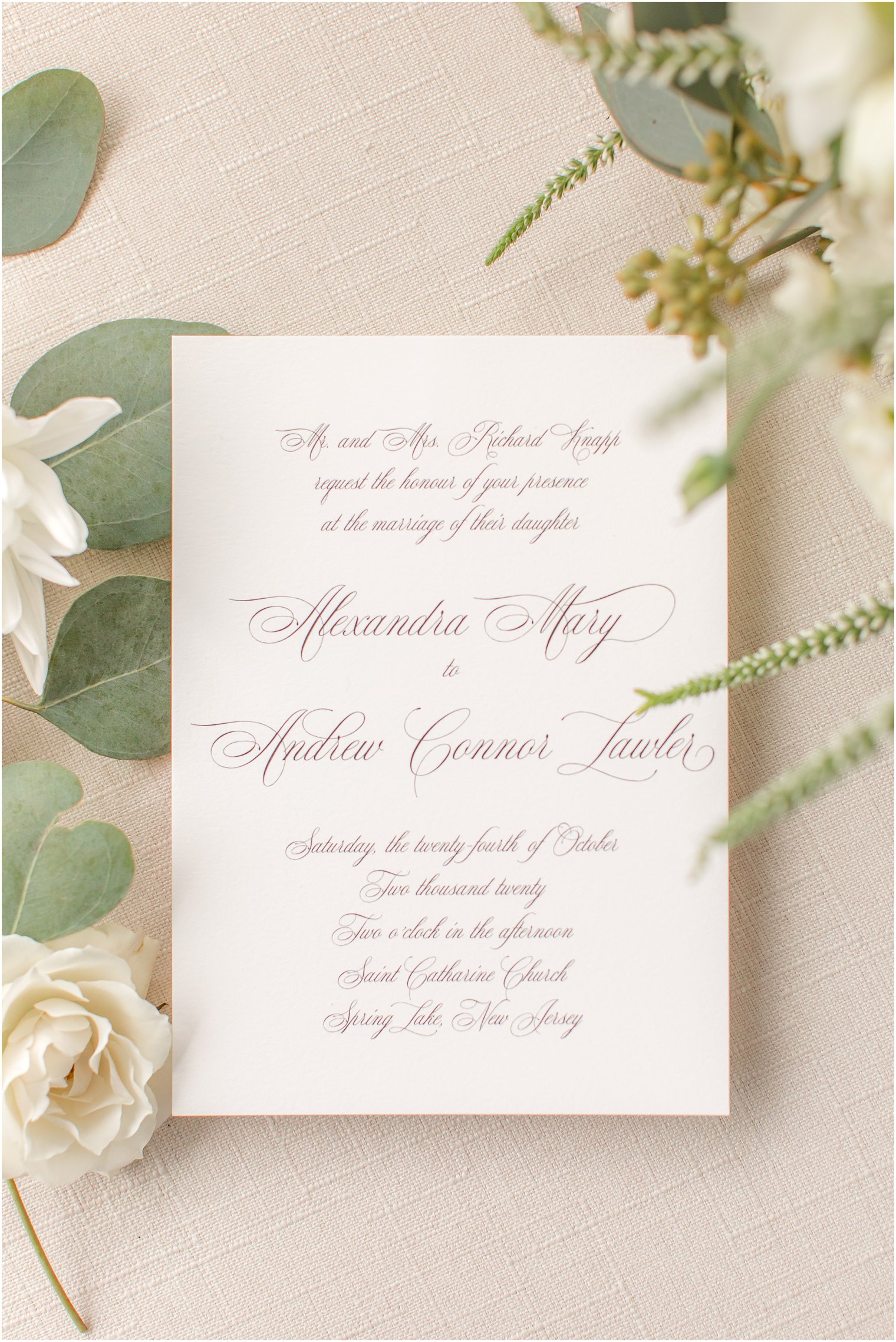 wedding invitation from Minted for fall wedding