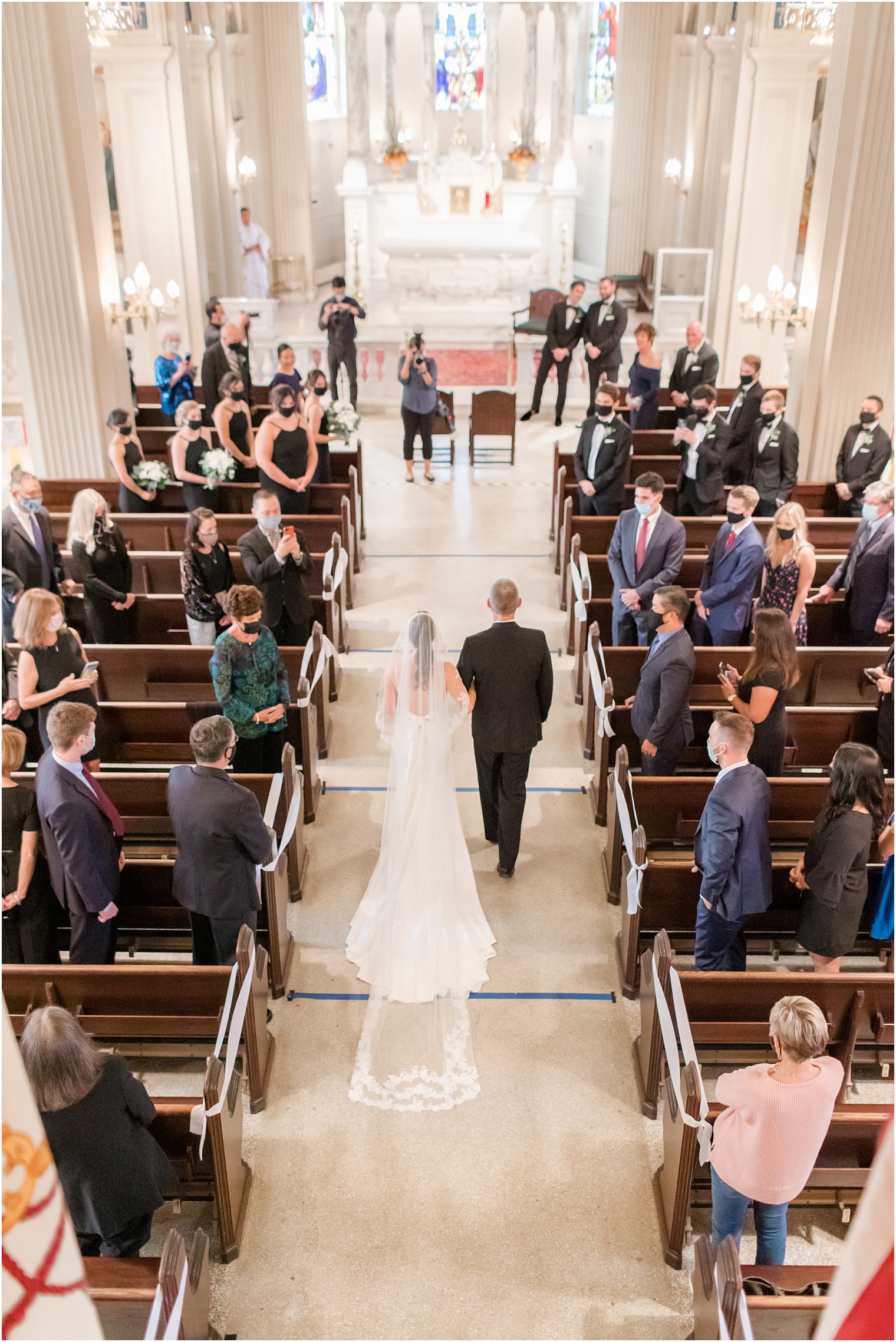 traditional church wedding at St. Catharine's Church in Spring Lake NJ