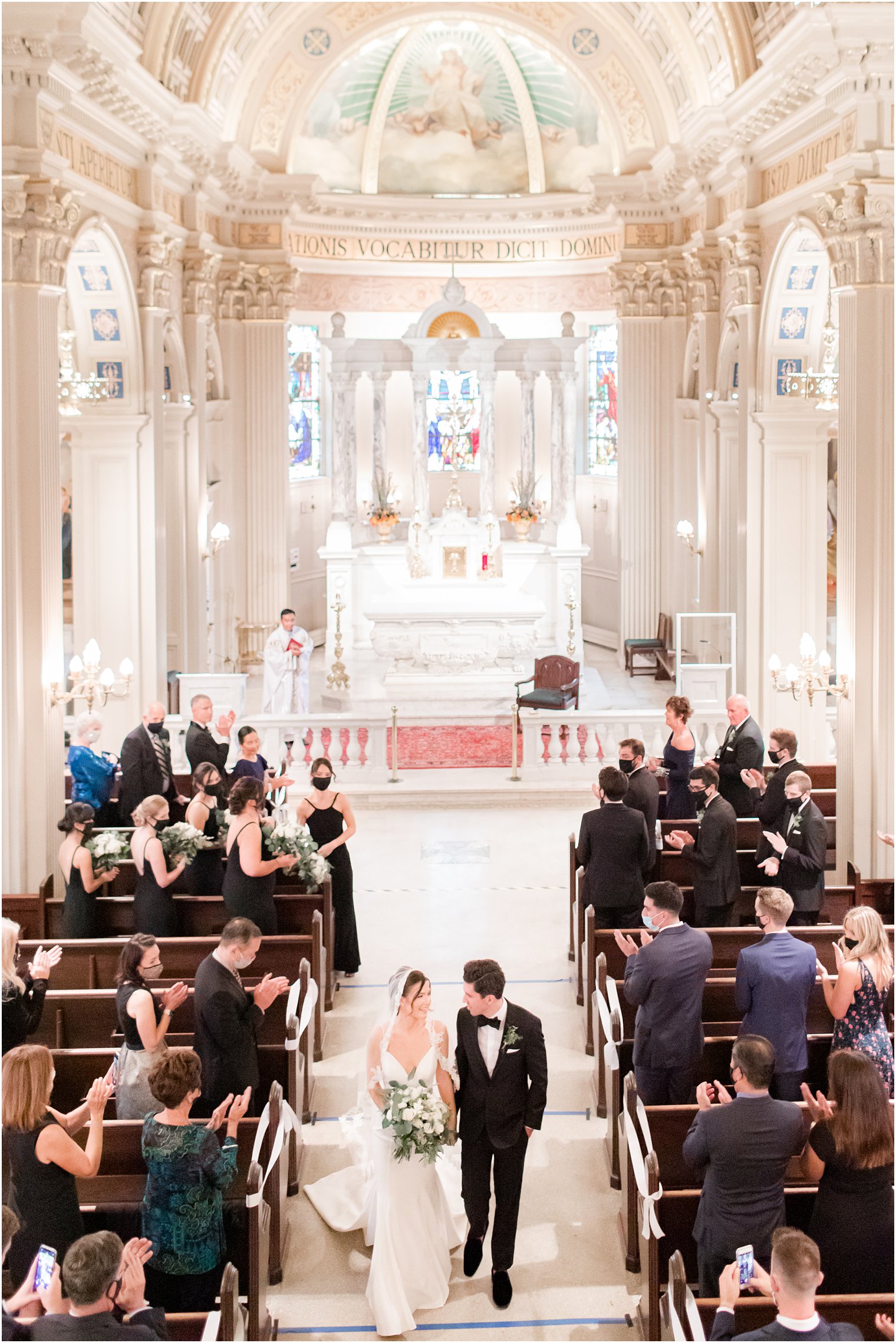 traditional church wedding at St. Catharine's Church in Spring Lake NJ