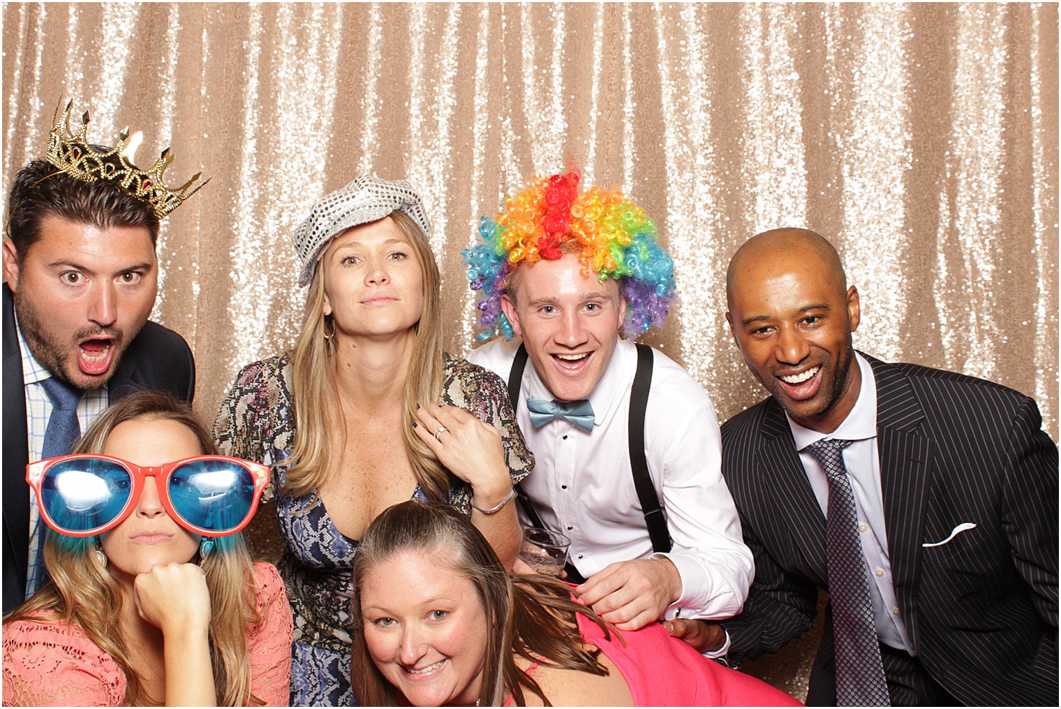 photo booth at Bridgeview Yacht Club wedding reception