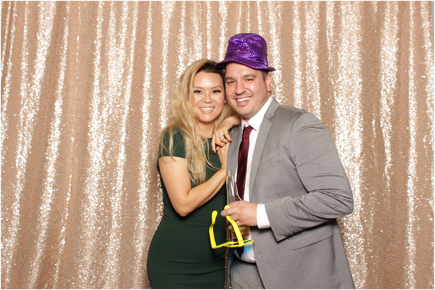 Bridgeview Yacht Club wedding reception photo booth from Idalia Photography