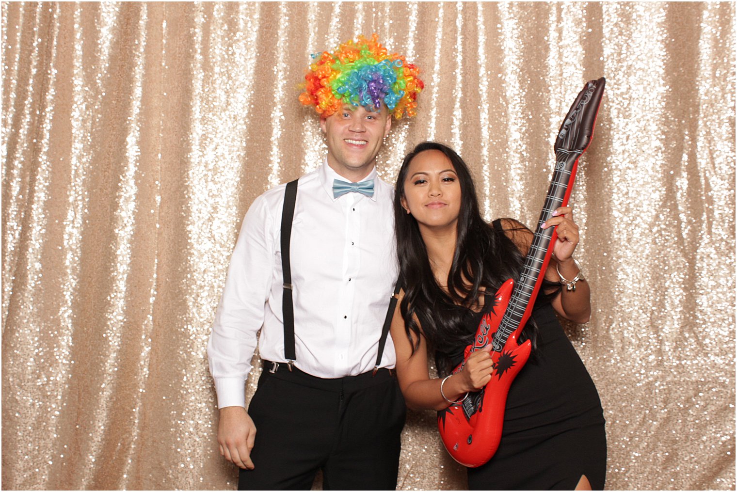 Bridgeview Yacht Club wedding reception photo booth