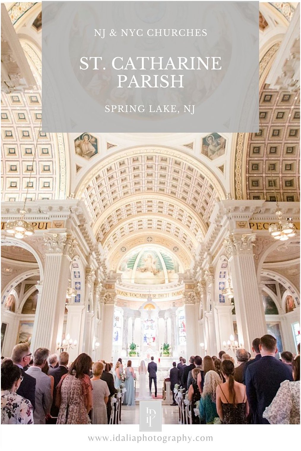 Wedding ceremony at St. Catharine's Parish in Spring Lake, NJ