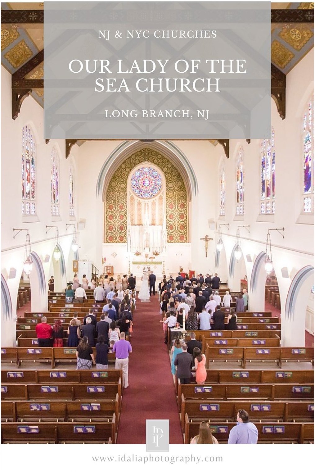 Wedding ceremony at Our lady by the sea church in Long Branch, NJ