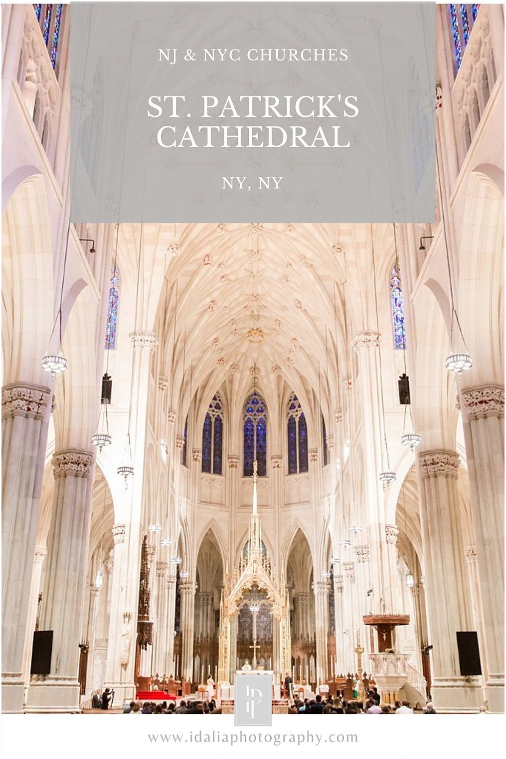 Wedding ceremony at St. Patrick's Cathedral in NY, NY