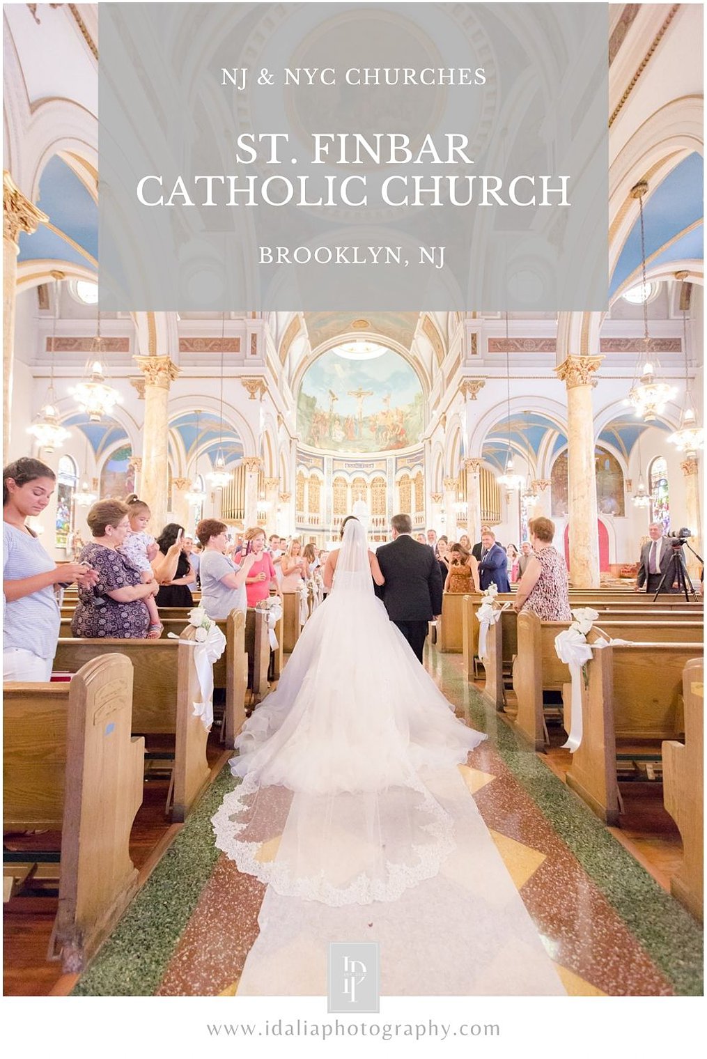 Wedding ceremony at St. Finbar's Church in Brooklyn, NY