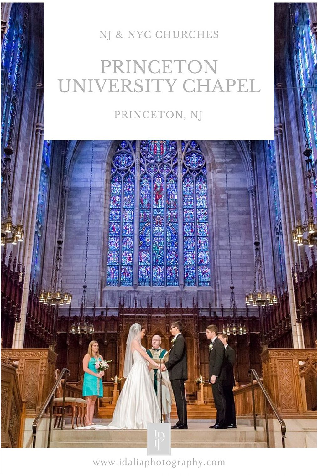 Wedding ceremony at Princeton University Chapel
