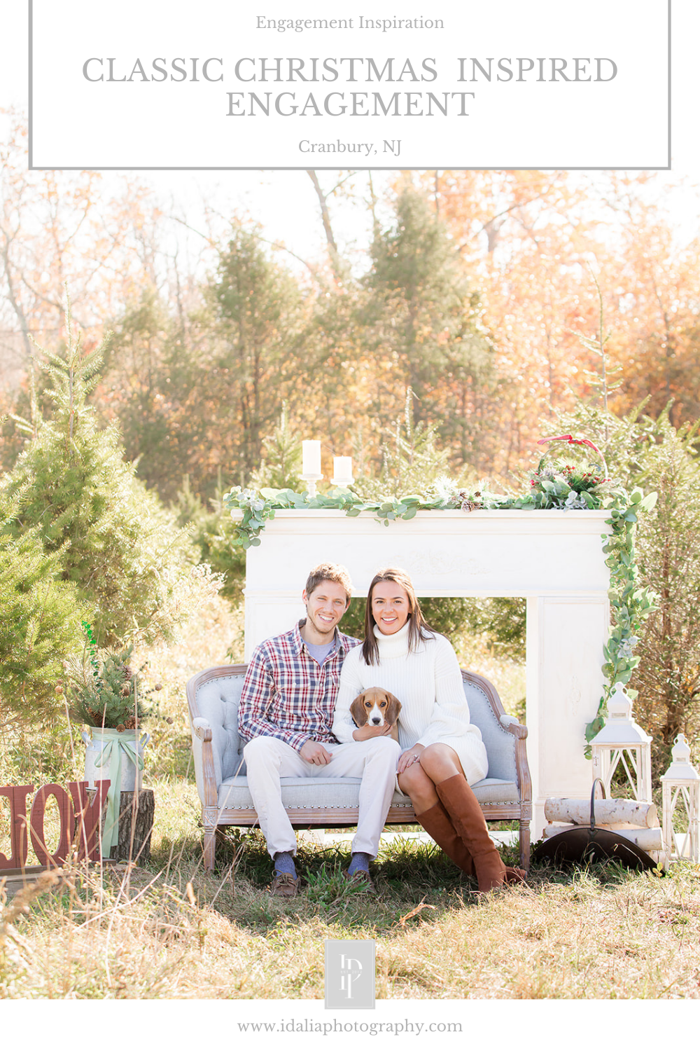 Christmas Tree Farm engagement session