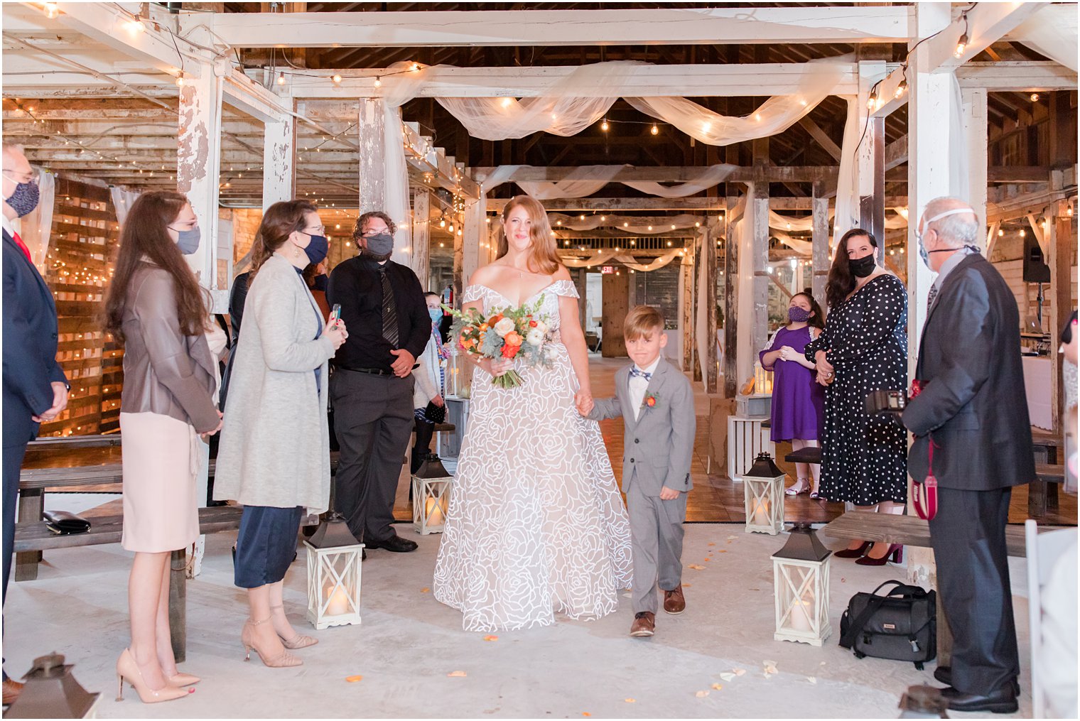 son walks mom down aisle for Eagle Manor ceremony