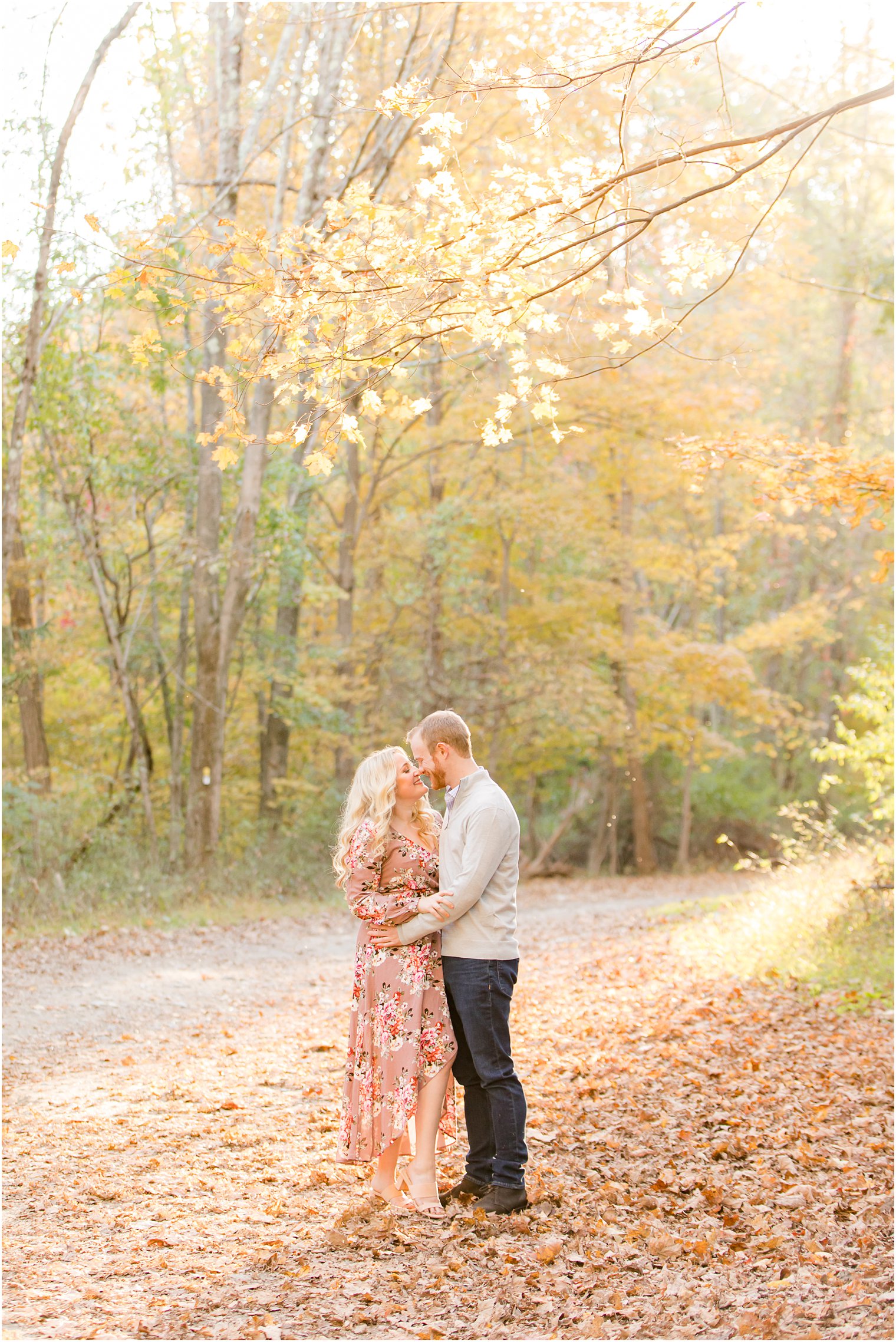 fall engagement session at Ramapo Reservation