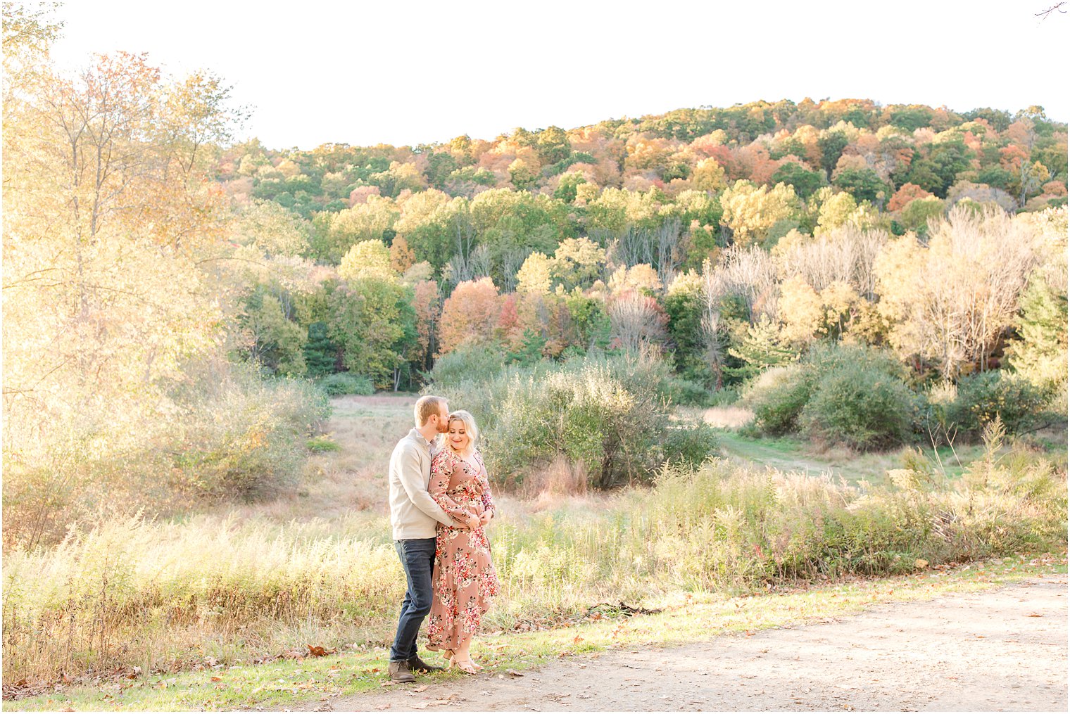 fall engagement portraits at Ramapo Reservation