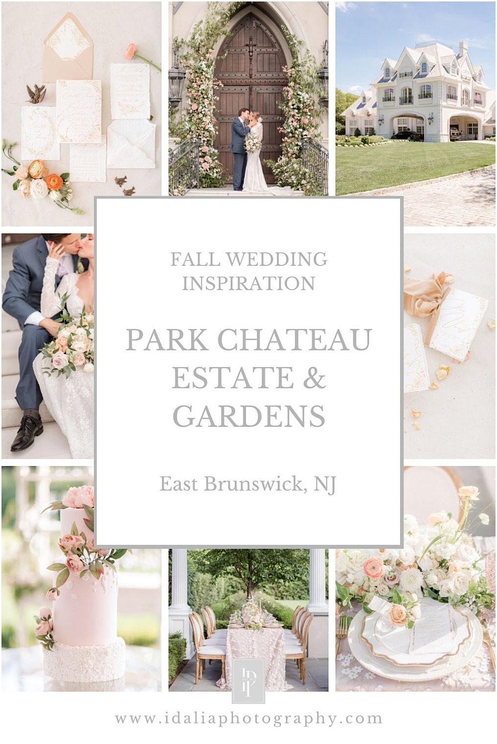 Fall wedding editorial at Park Chateau Estate and Gardens in East Brunswick, NJ