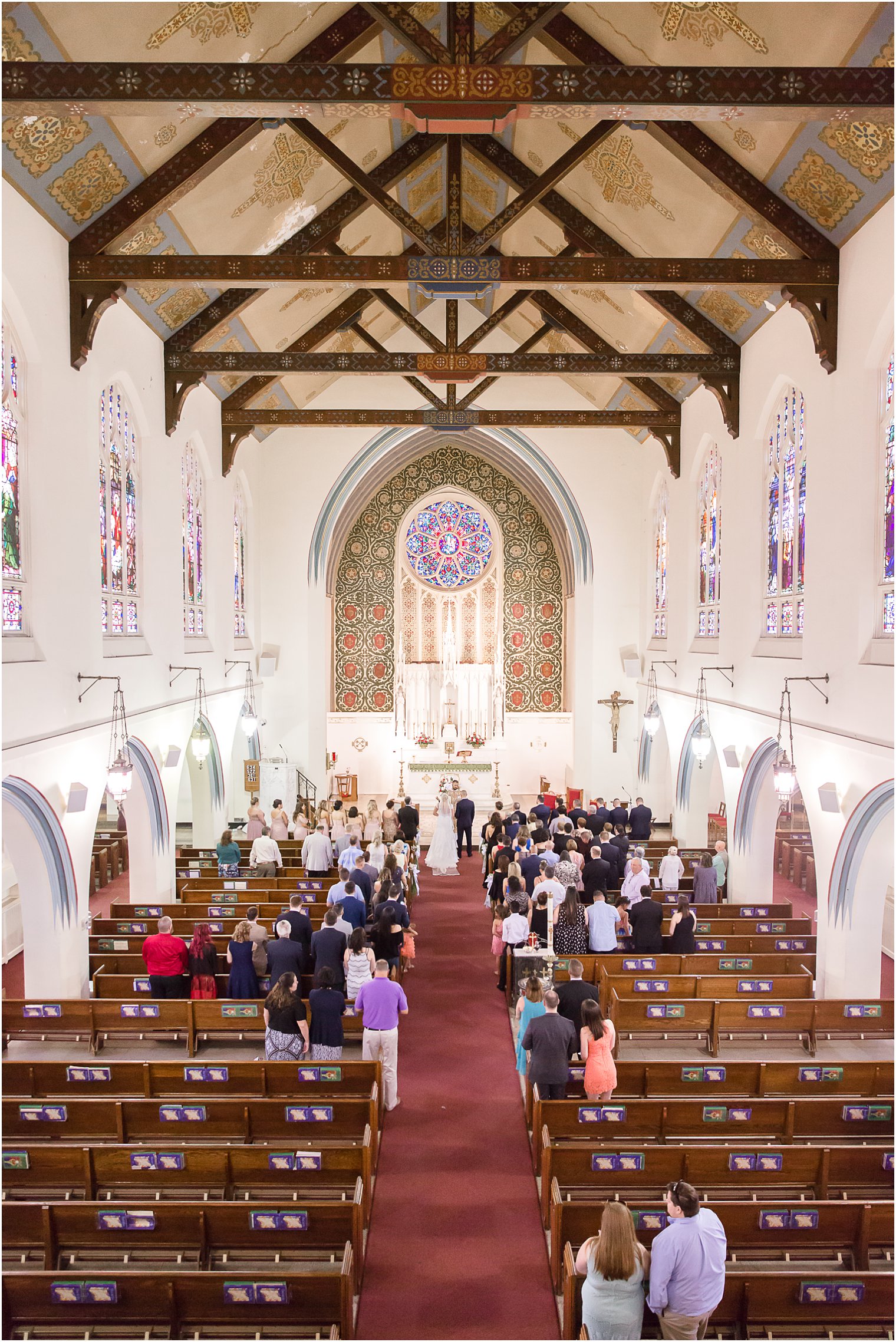 Wedding ceremony at Our Lady Star of the Sea - Long Branch, NJ