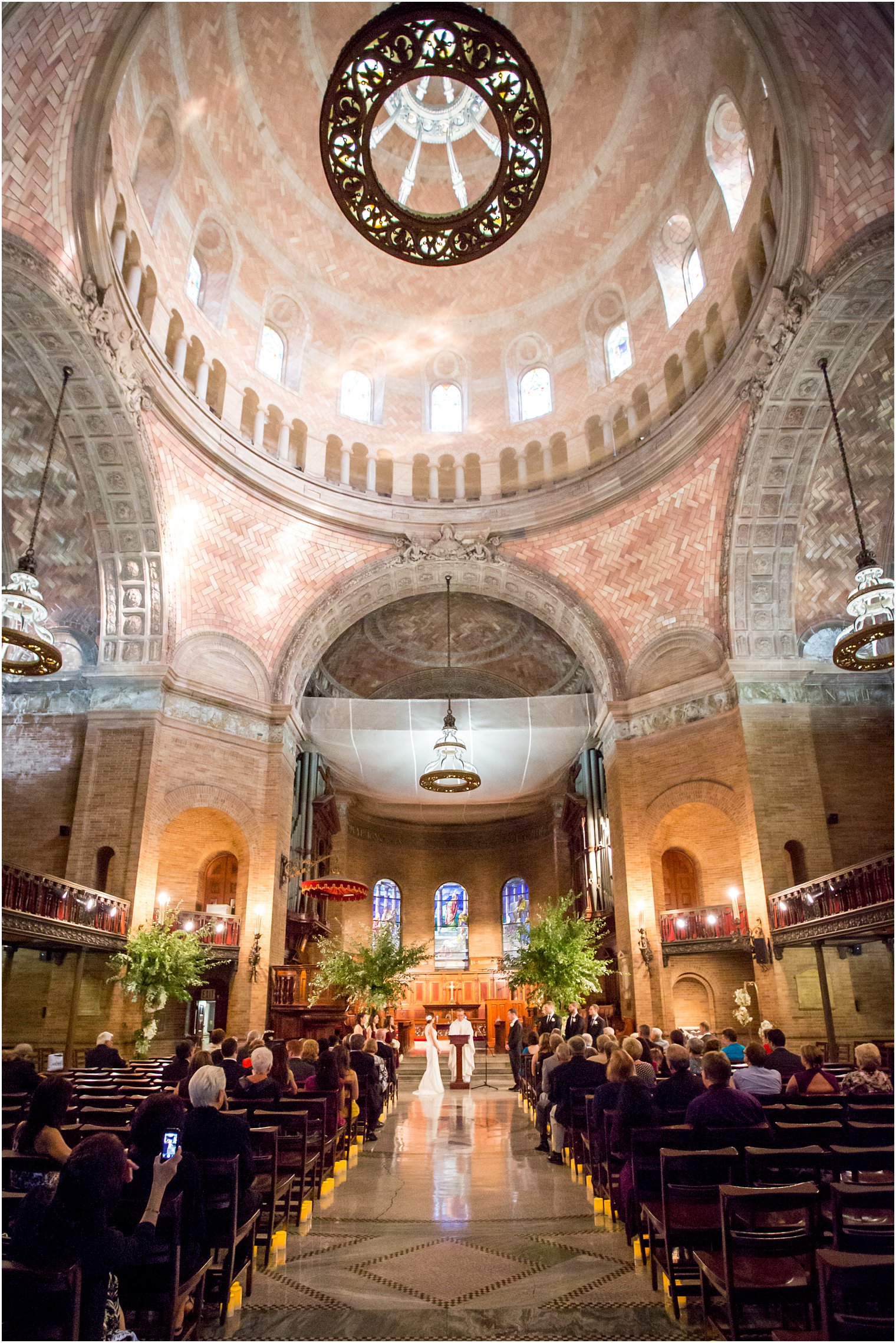 Wedding ceremony at St. Paul's Chapel at Columbia University - NYC