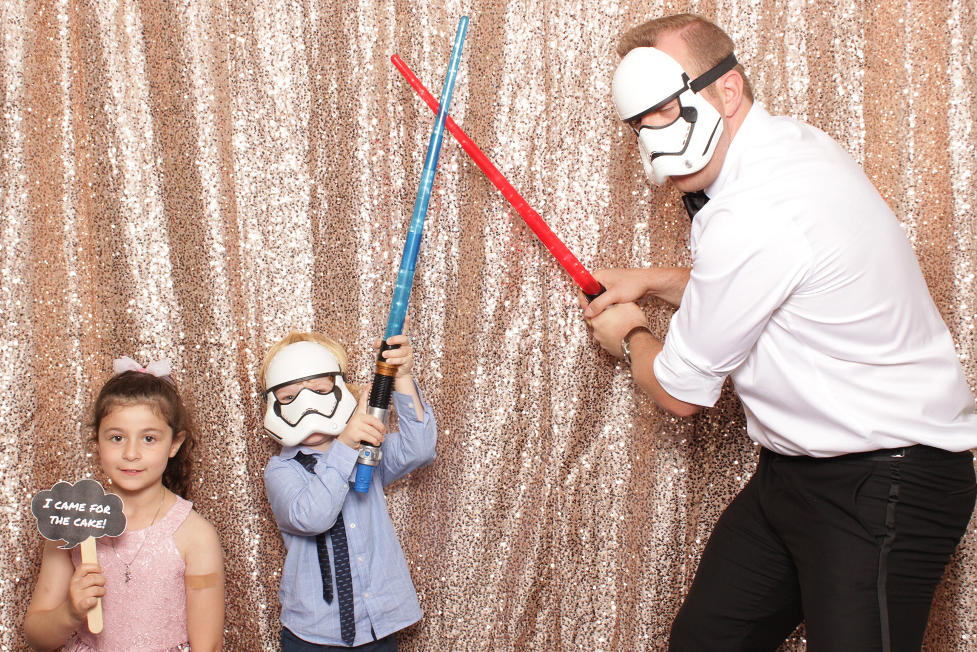 Brant Beach Yacht Club photo booth fun with light sabers