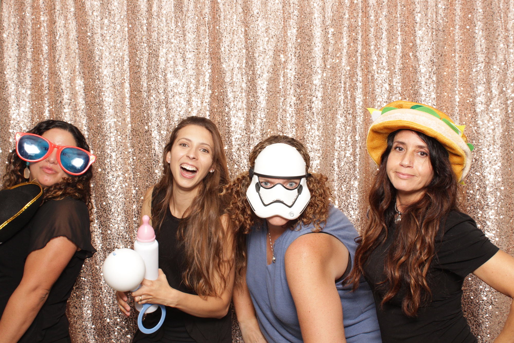photo booth fun during New Jersey wedding reception