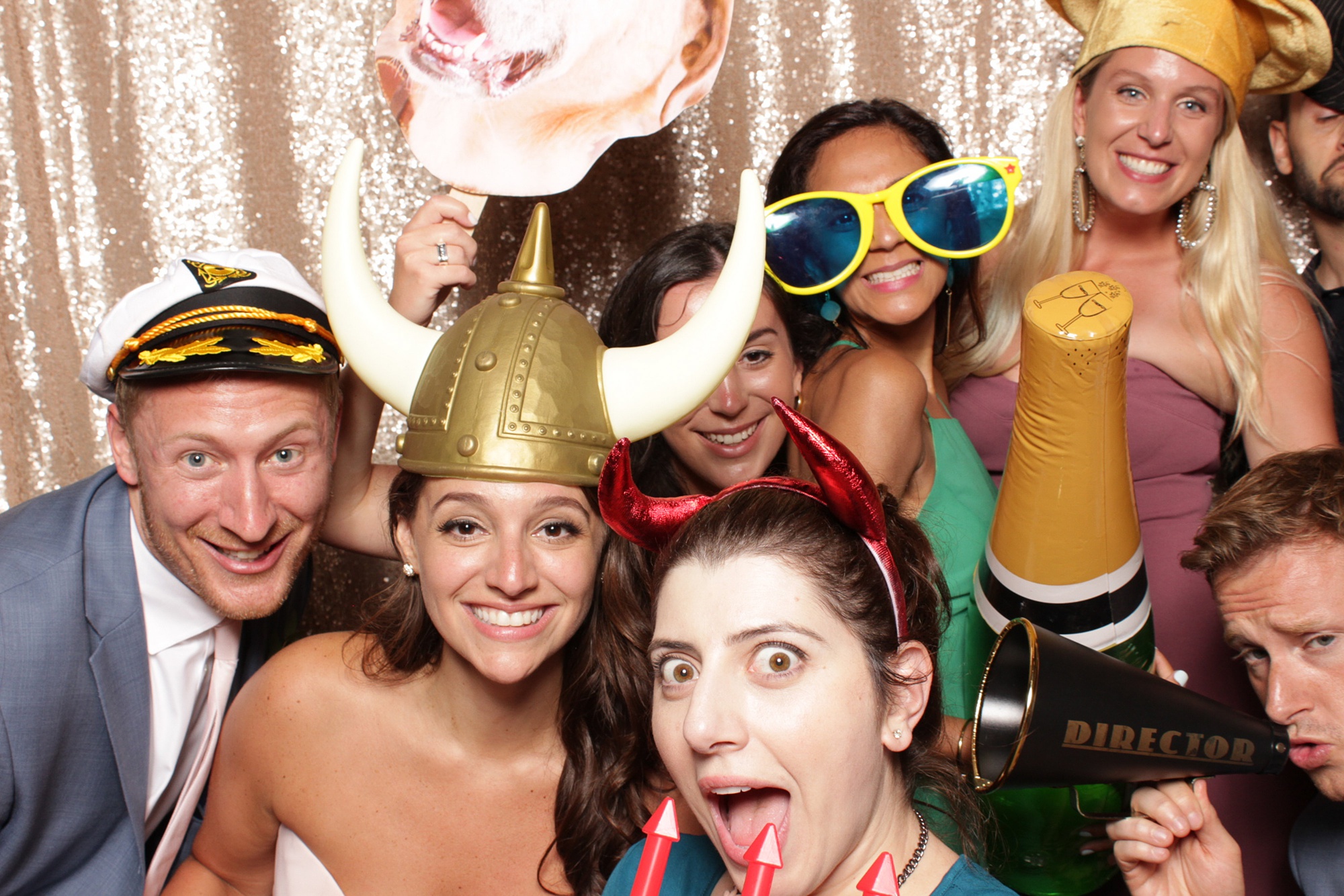 New Jersey wedding photo booth fun