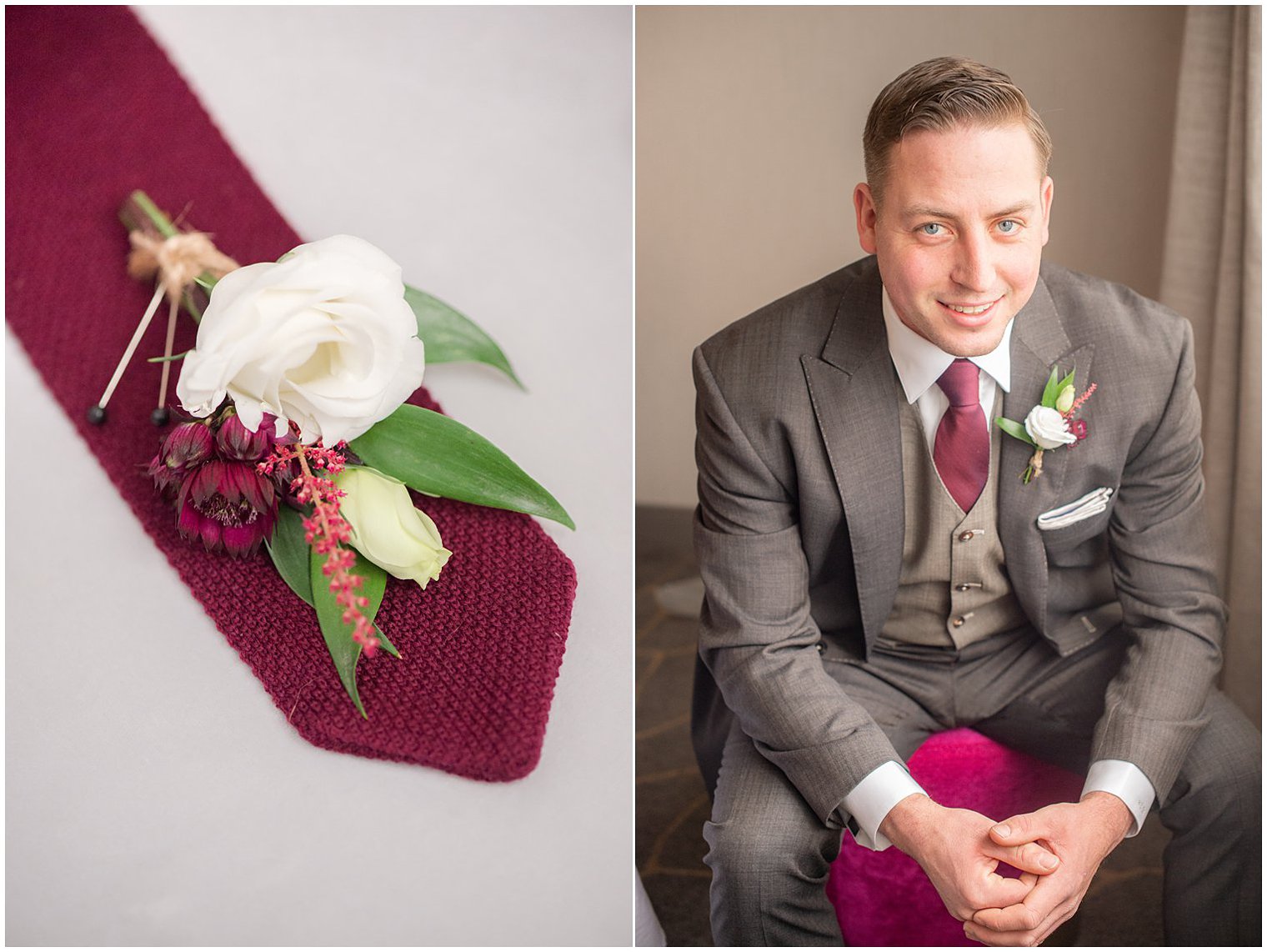 groom's winter details for Art Factory Studios wedding