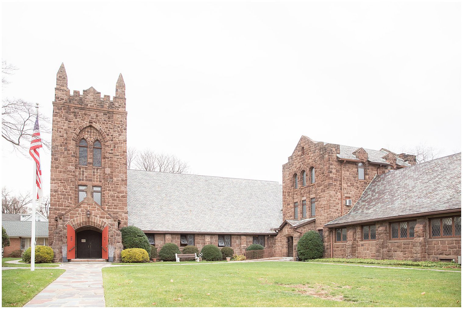 intimate wedding ceremony at Grace Episcopal Church in Nutley