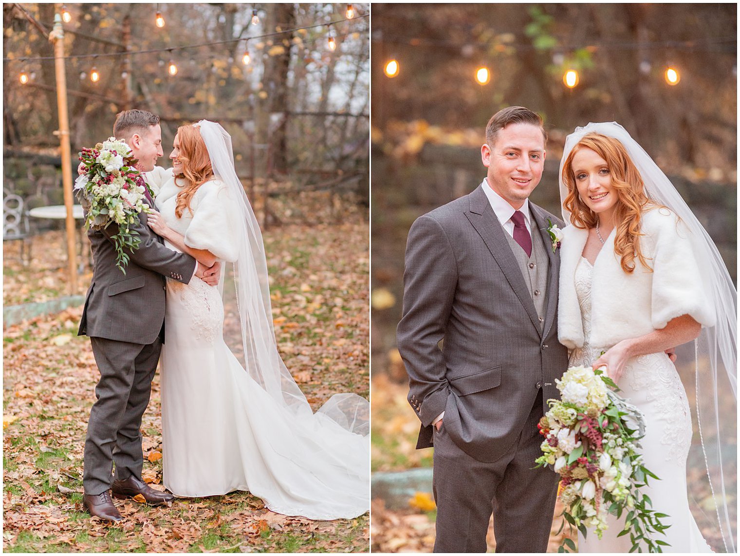 romantic outdoor wedding portraits in Paterson NJ