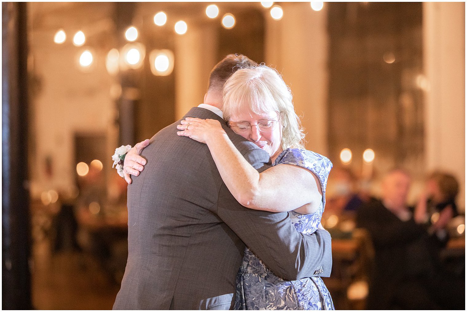 mother son dance during Art Factory Studios wedding reception